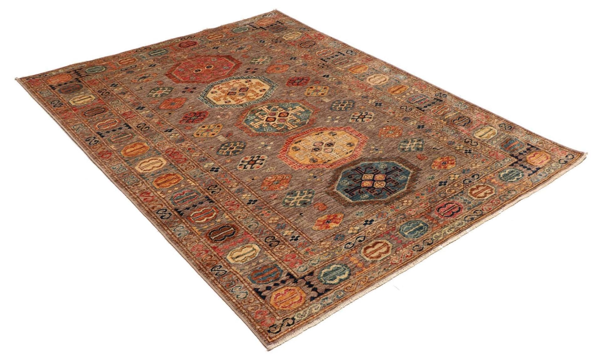 (Verkauft) Kazak Teppich 150 x 200 cm – Handgeknüpft, Schurwolle, Orientteppich