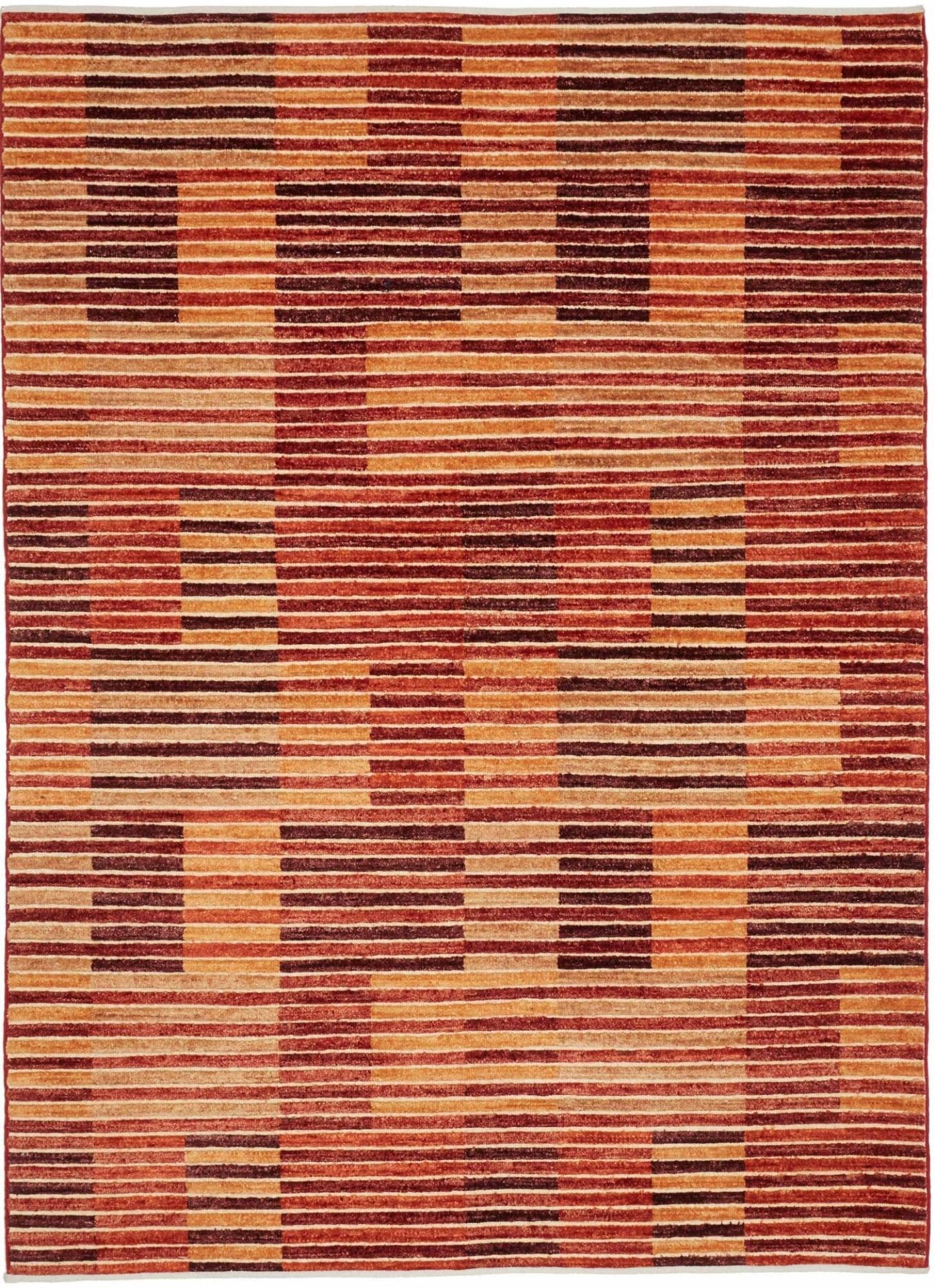 Ziegler Teppich 155 x 206 cm aus Schurwolle, handgeknüpft, Orientteppich