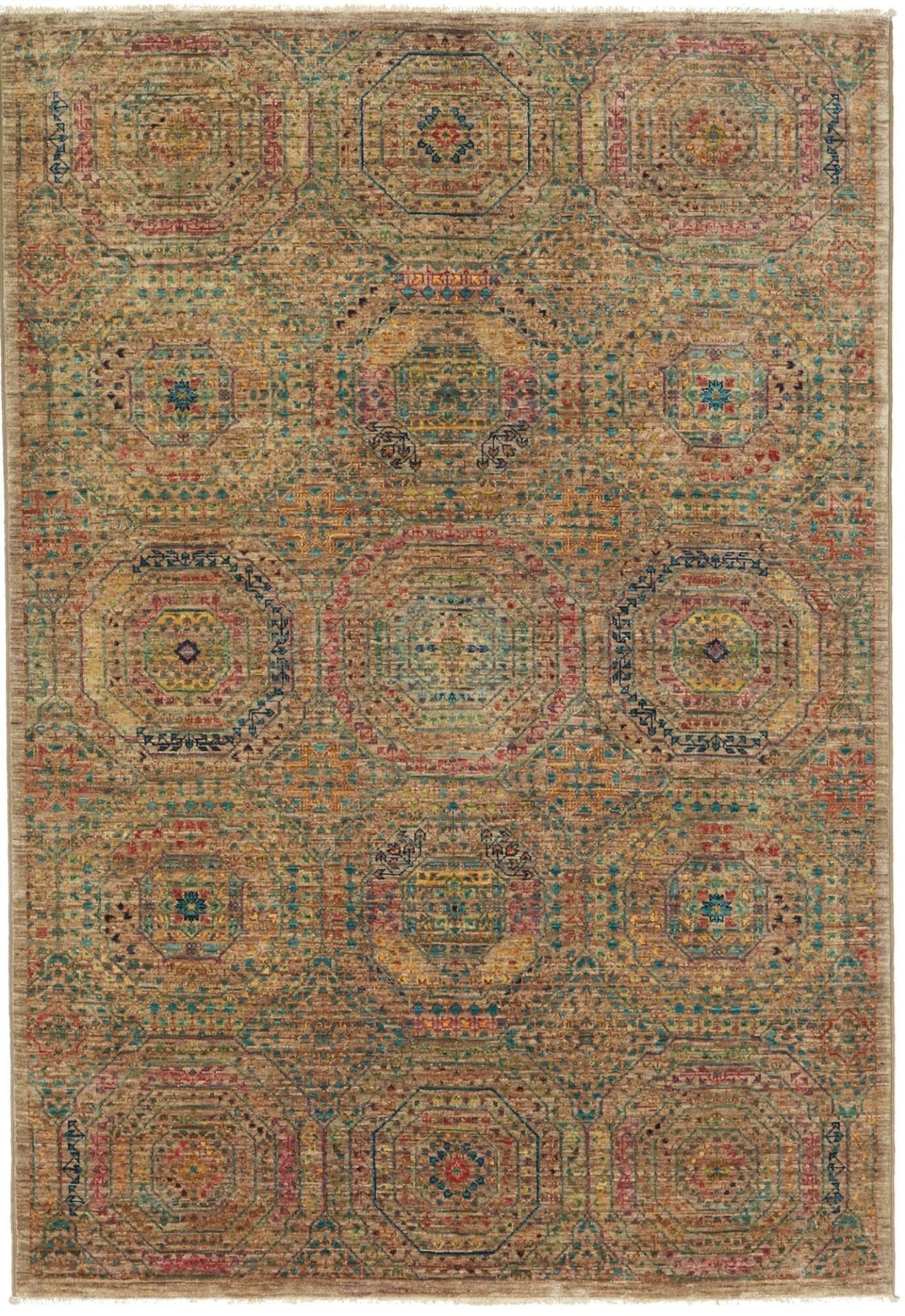 Mamluk Orientteppich 127 x 180 cm aus Seide, handgeknüpft