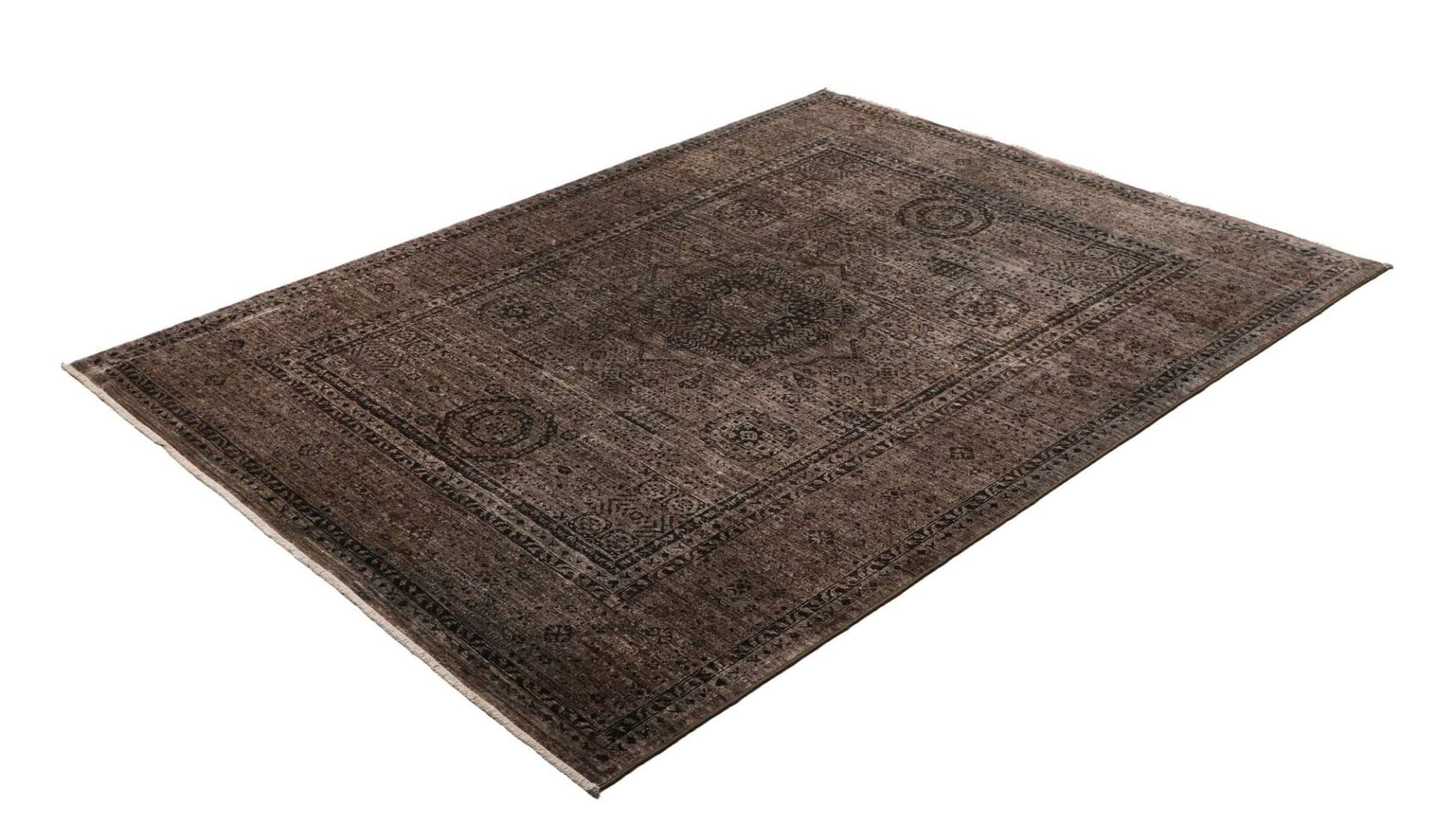 Mamluk Orientteppich 152 x 198 cm, handgeknüpft, Seide, Medaillon