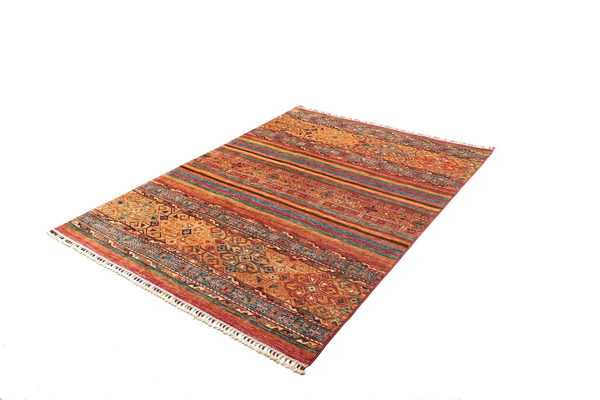 (Verkauft) Samarkand Teppich 153 x 200 cm, Schurwolle, handgeknüpft, Orientteppich