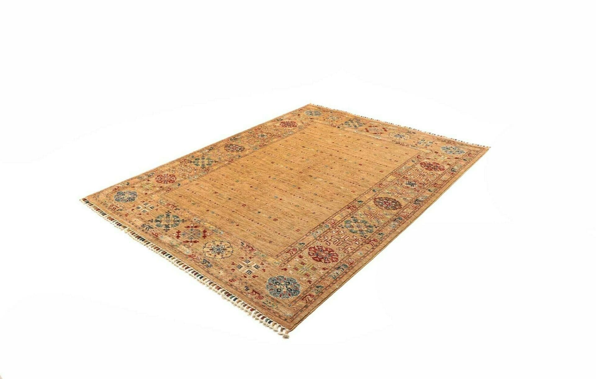 Samarkand Orientteppich 154 x 199 cm, handgeknüpft, Schurwolle
