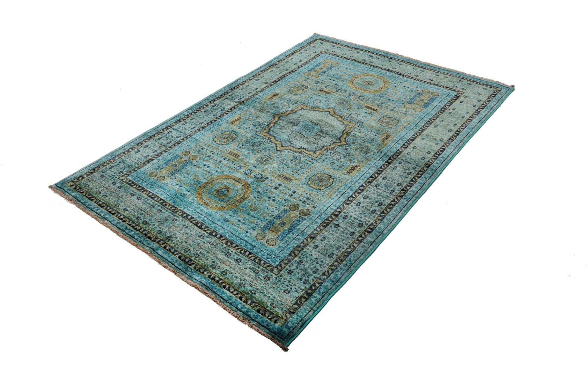 Mamluk Orientteppich 129 x 188 cm - Handgeknüpft, Schurwolle
