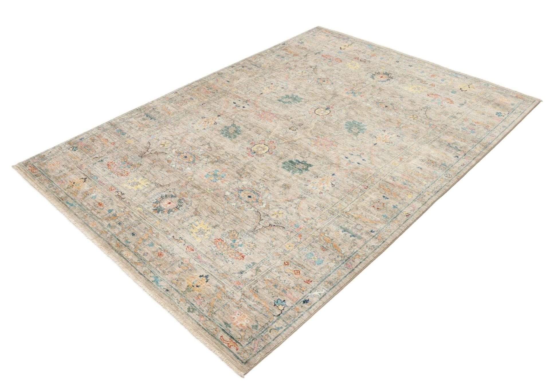 Ziegler Orientteppich 155 x 206 cm aus Schurwolle, handgeknüpft