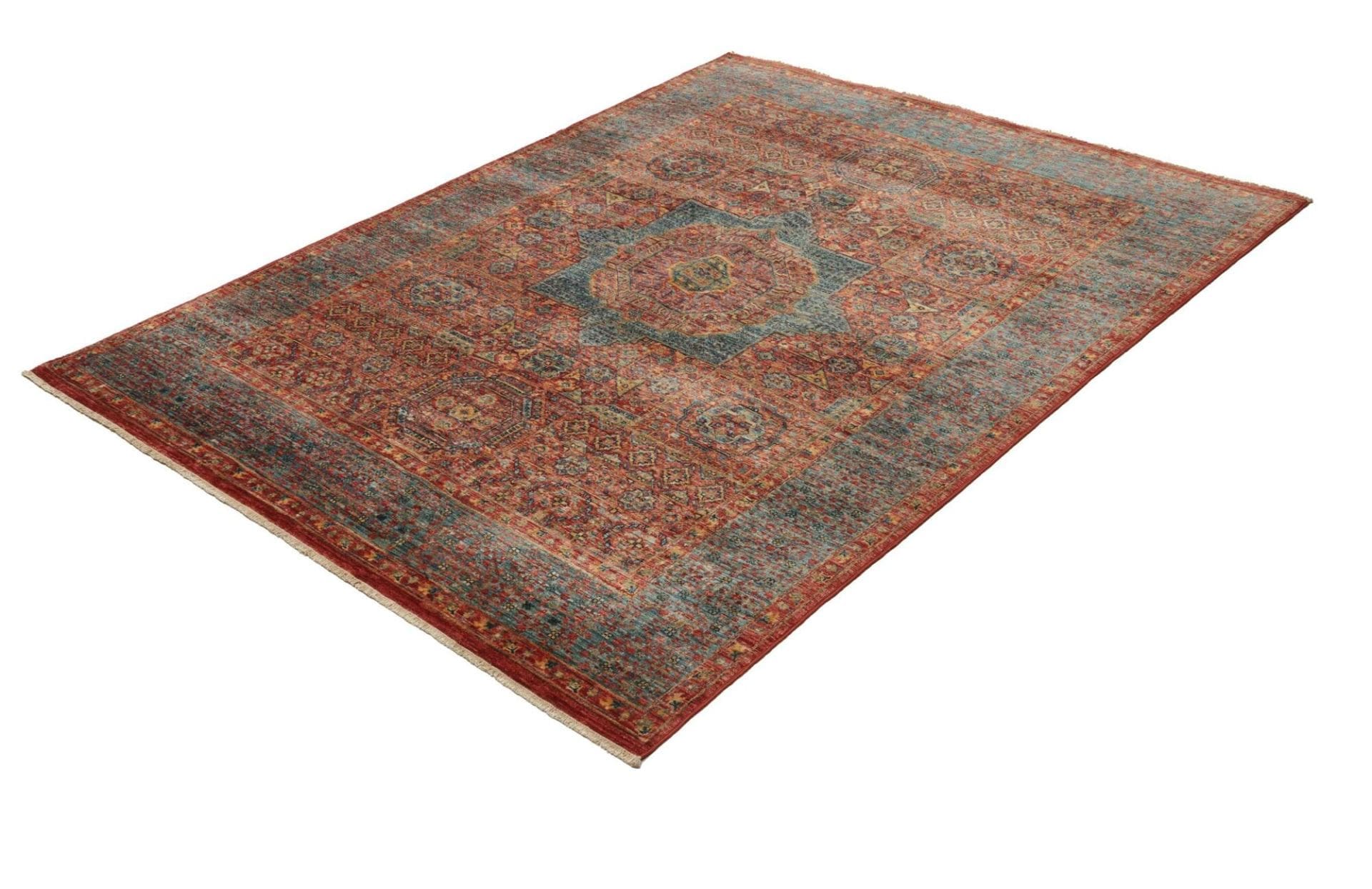 Mamluk Orientteppich 149 x 194 cm, Schurwolle, handgeknüpft