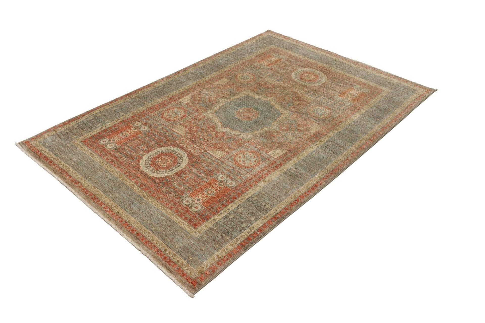 Mamluk Orientteppich 130 x 189 cm, Seide, handgeknüpft