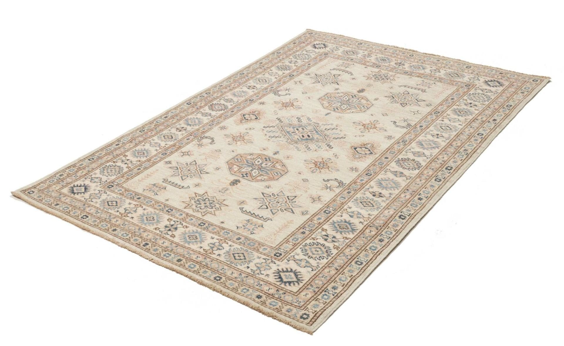 Kazak Orientteppich 127 x 178 cm, handgeknüpft, Schurwolle