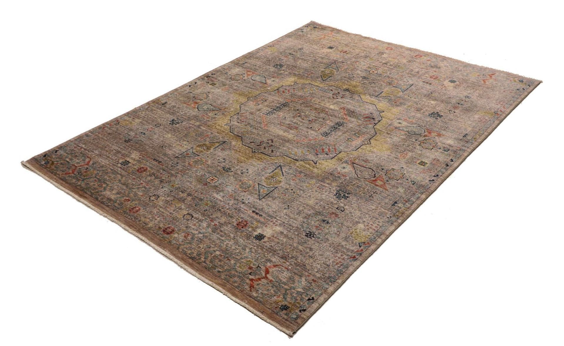 Mamluk Orientteppich 154 x 203cm, Schurwolle, handgeknüpft