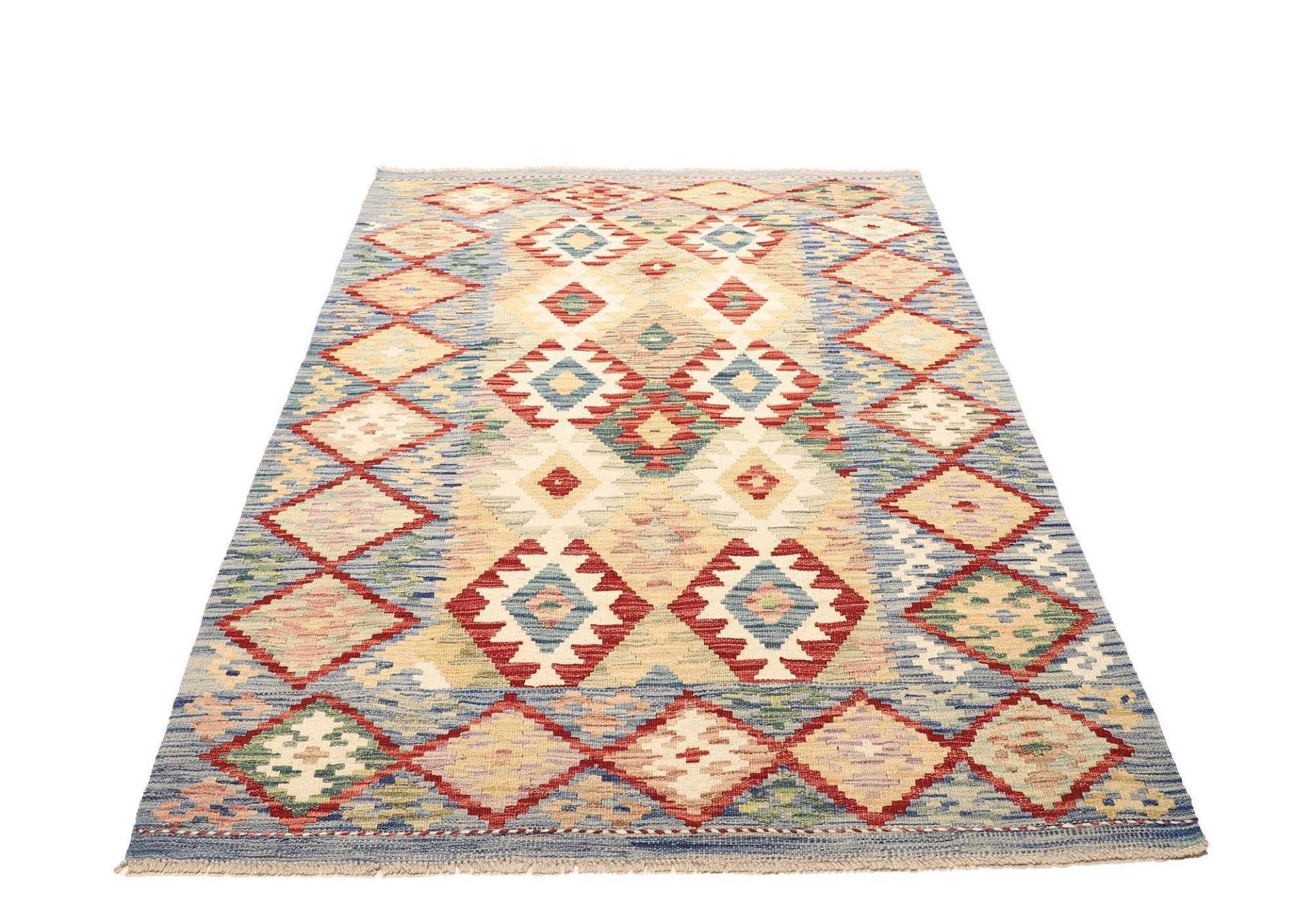 Kelim Teppich 127 x 179 cm - Handgewebt, rustikales Flair