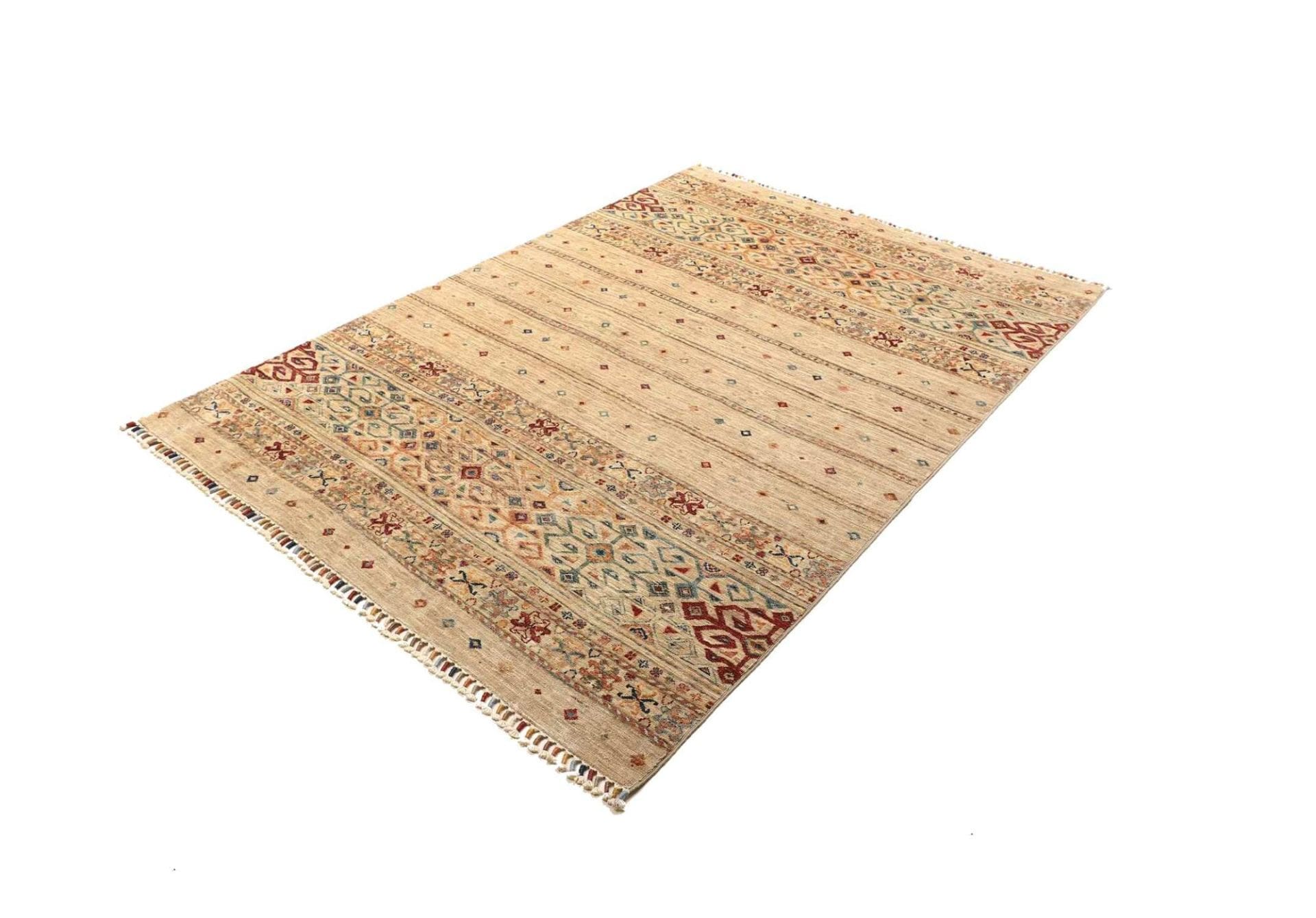 Samarkand Orientteppich 150 x 202cm, handgeknüpft, Schurwolle