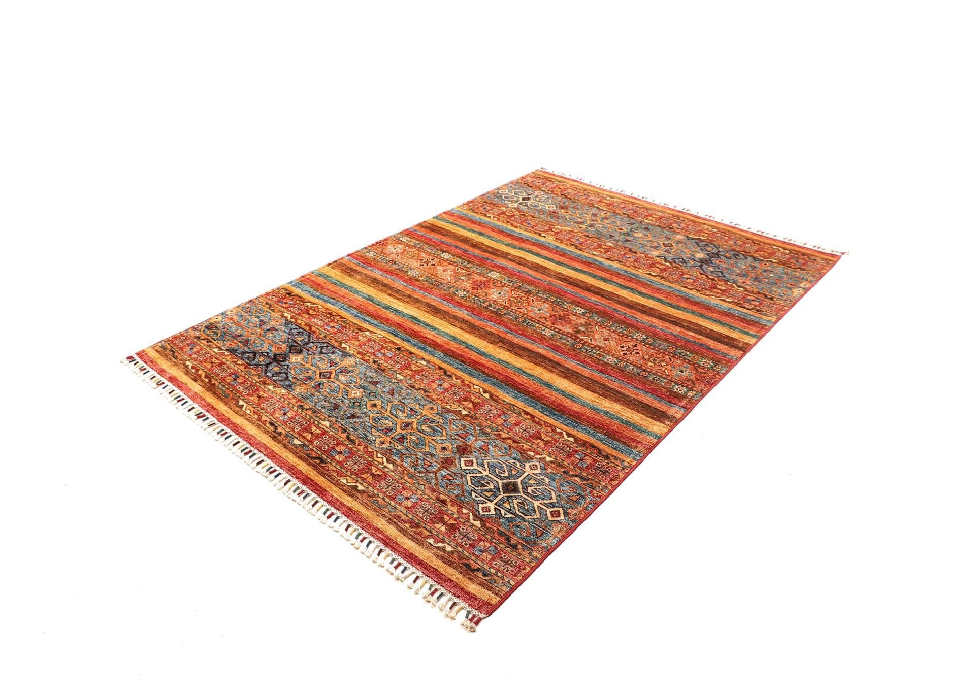 (Verkauft) Samarkand Orientteppich 155 x 205cm, Handgeknüpft, Wolle