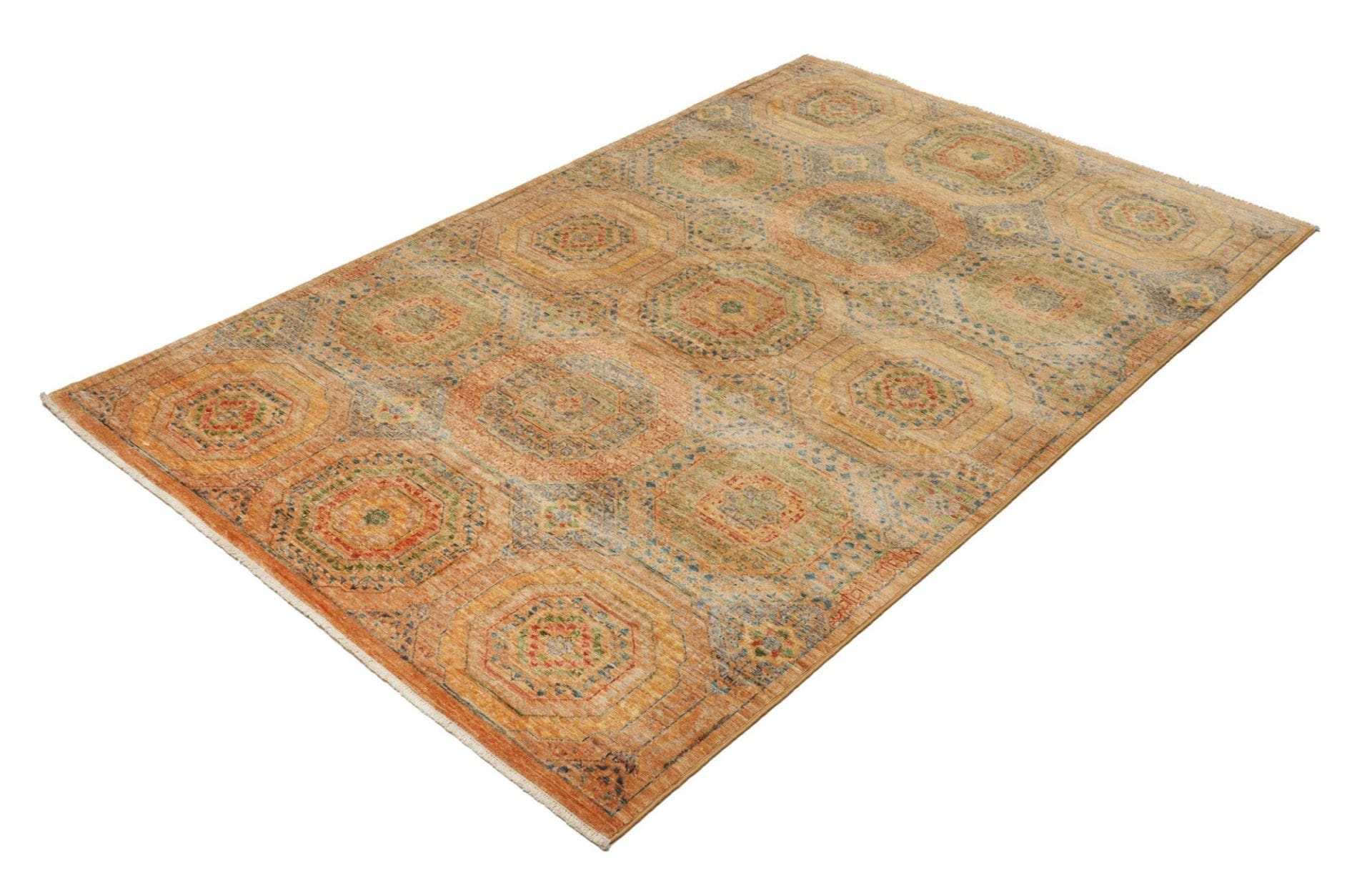 Mamluk Orientteppich 129 x 189 cm - Handgeknüpft aus Wolle