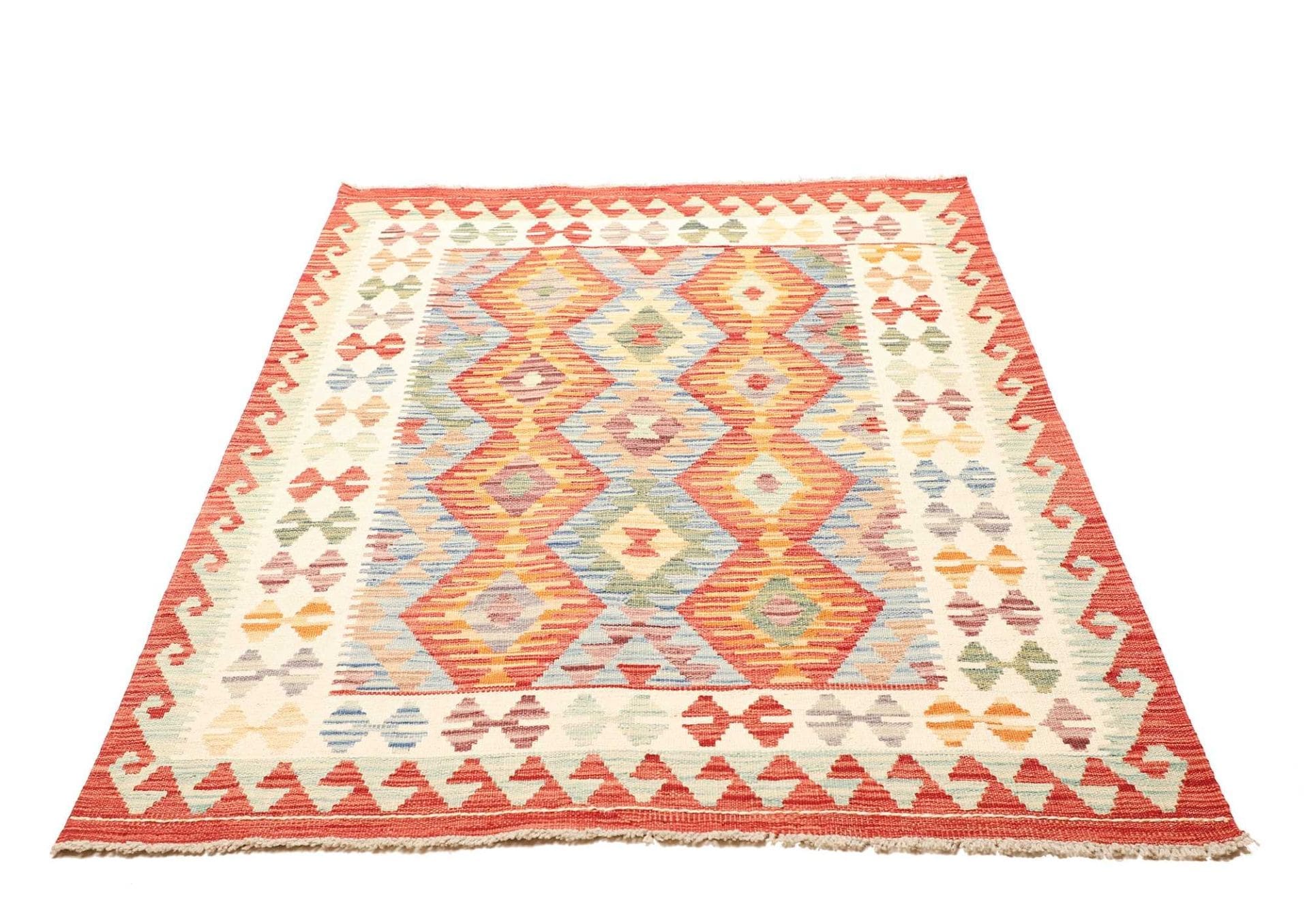 Orientteppich Kelim 125 x 178cm aus Schurwolle, handgewebt