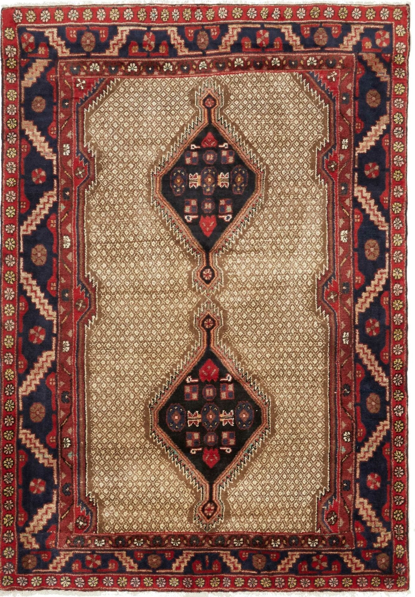 Orientteppich Hosseinabad 130 x 182cm – Handgeknüpft aus Schurwolle
