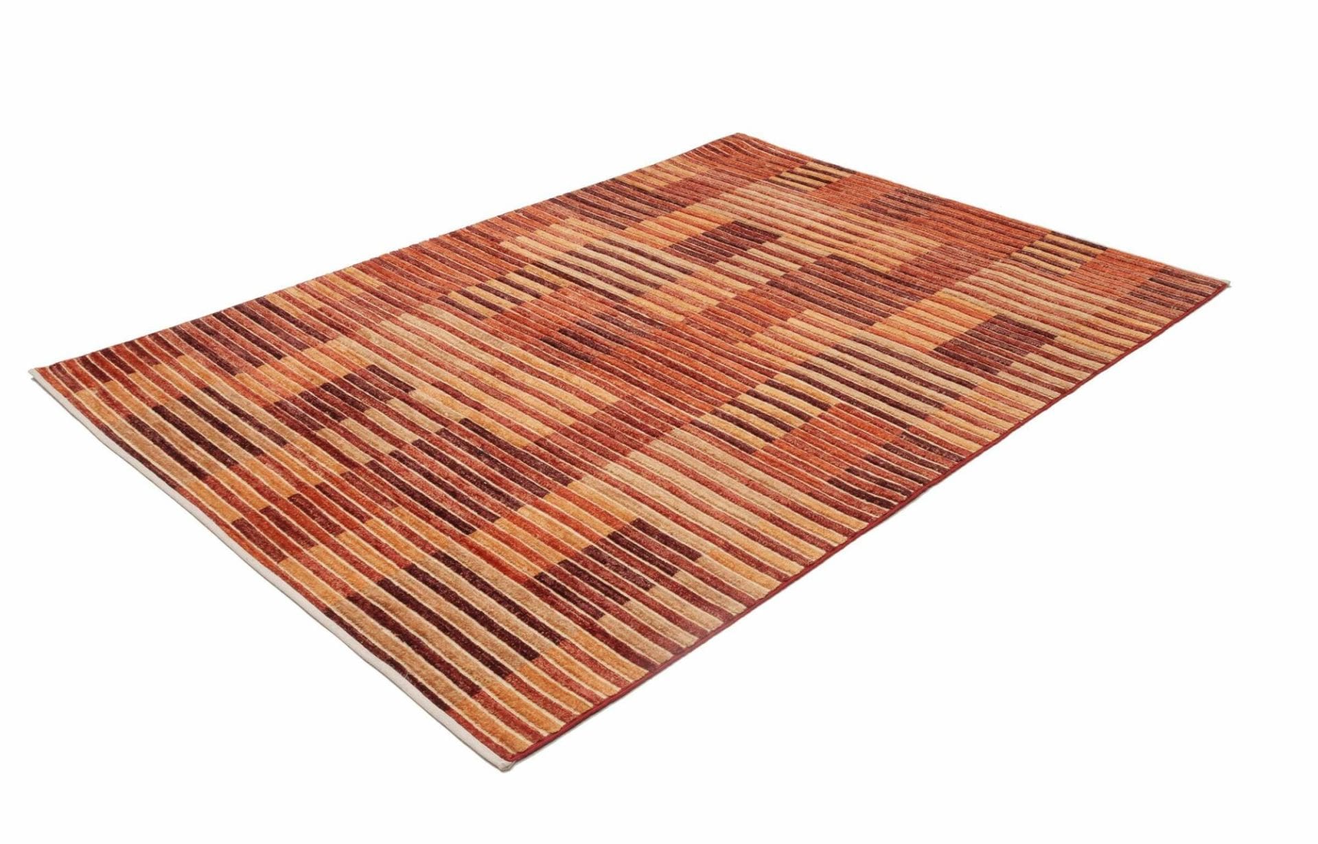 Ziegler Teppich 155 x 206 cm aus Schurwolle, handgeknüpft, Orientteppich