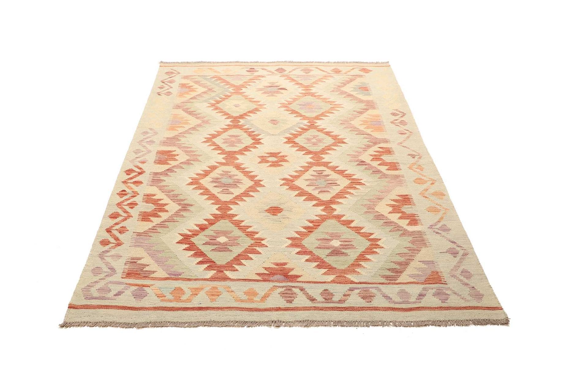 Kelim Teppich 156 x 208 cm – Handgewebt aus Schurwolle, Orientteppich