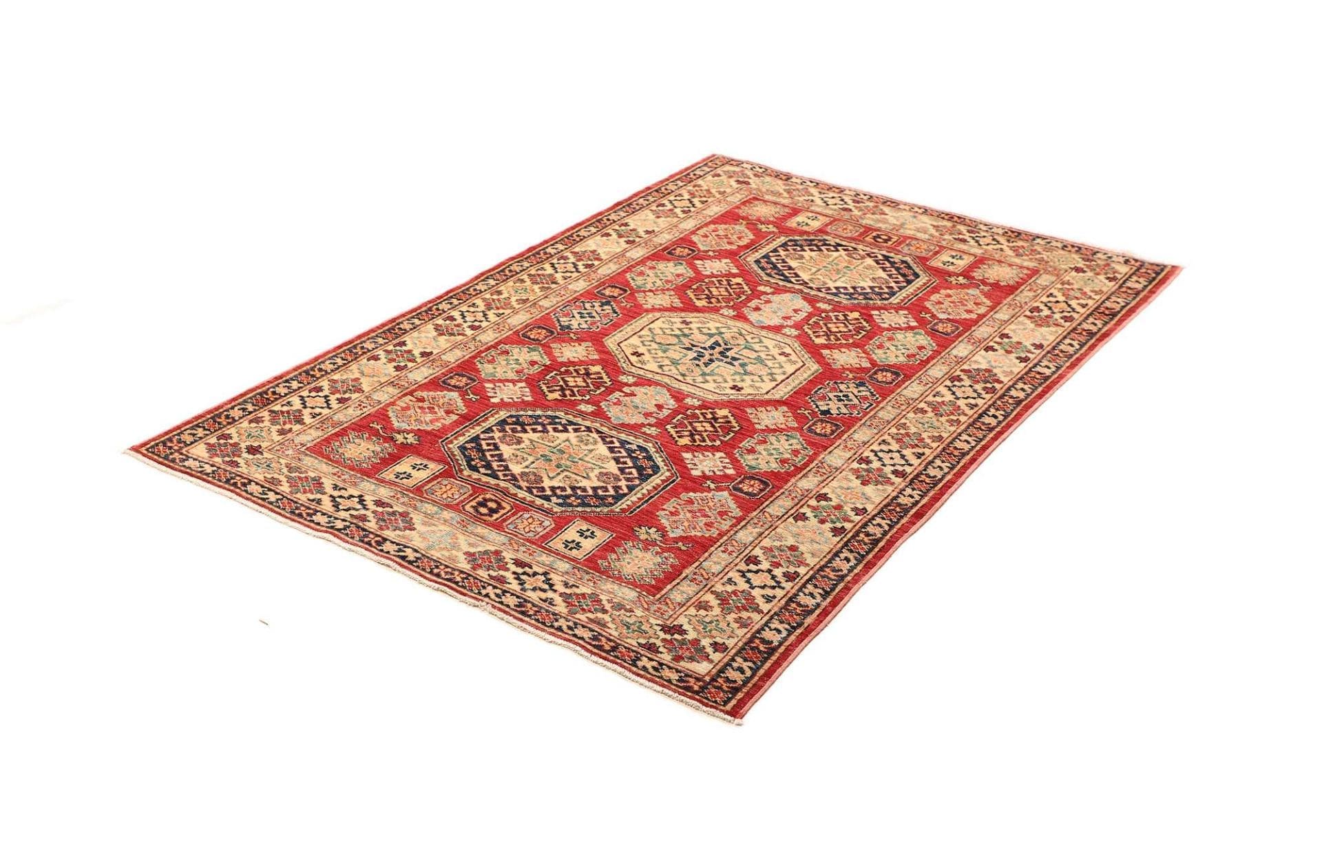 Kazak Teppich 122 x 182 cm – Handgeknüpft aus Schurwolle