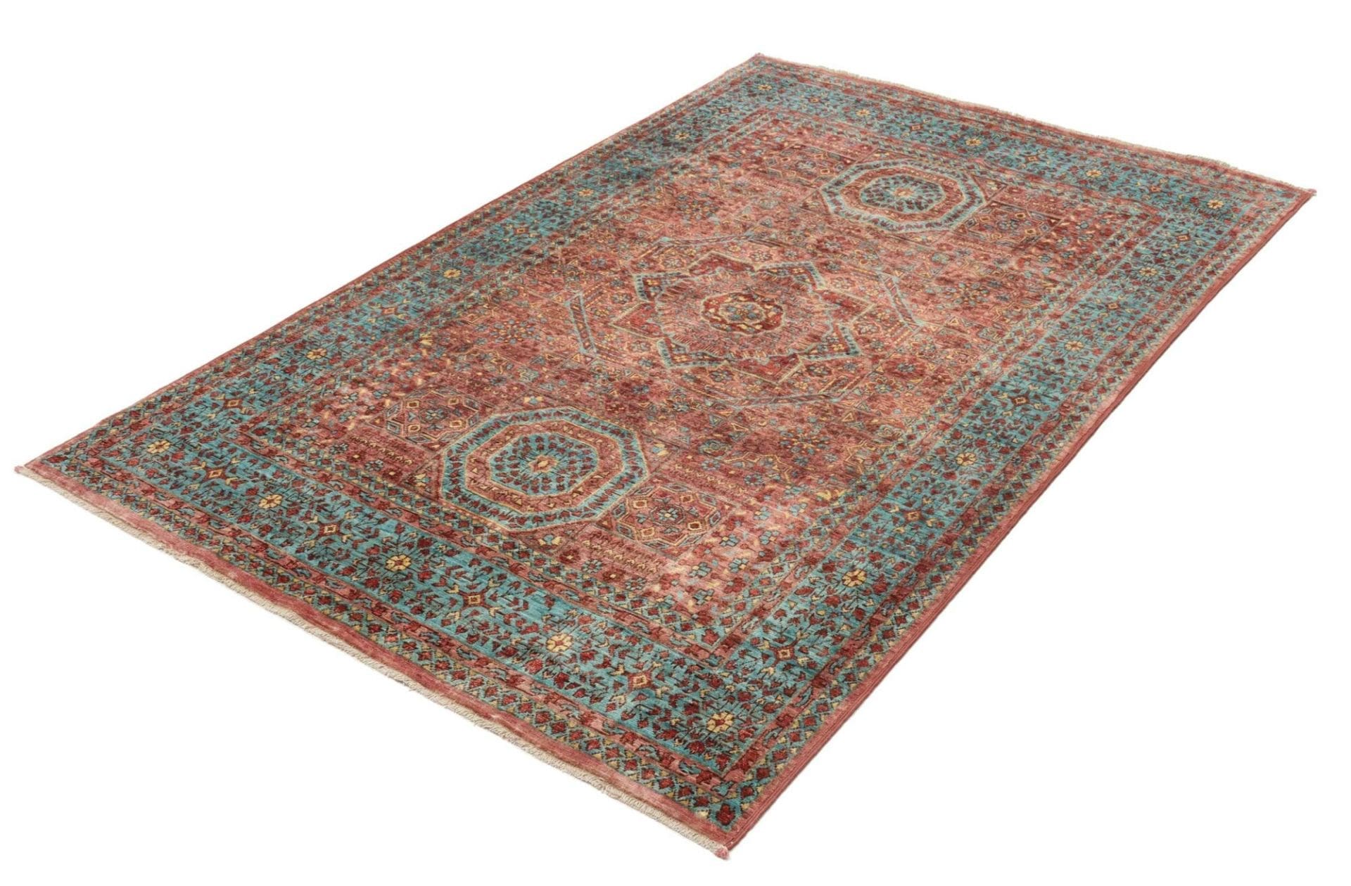 Mamluk Orientteppich 127 x 186 cm - Schurwolle, handgeknüpft