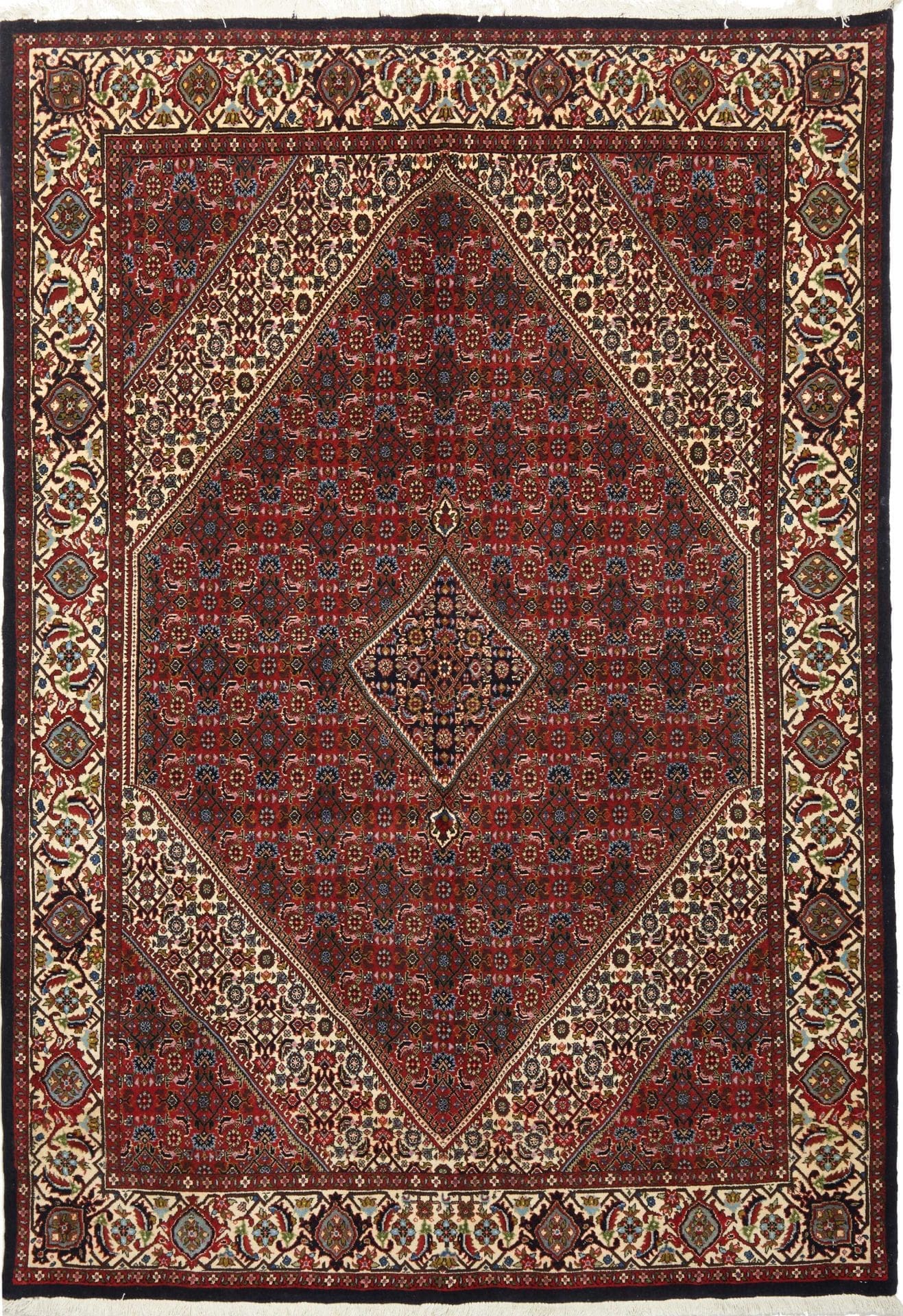Bidjar Teppich 147 x 202cm, Schurwolle, handgeknüpft, Perserteppich