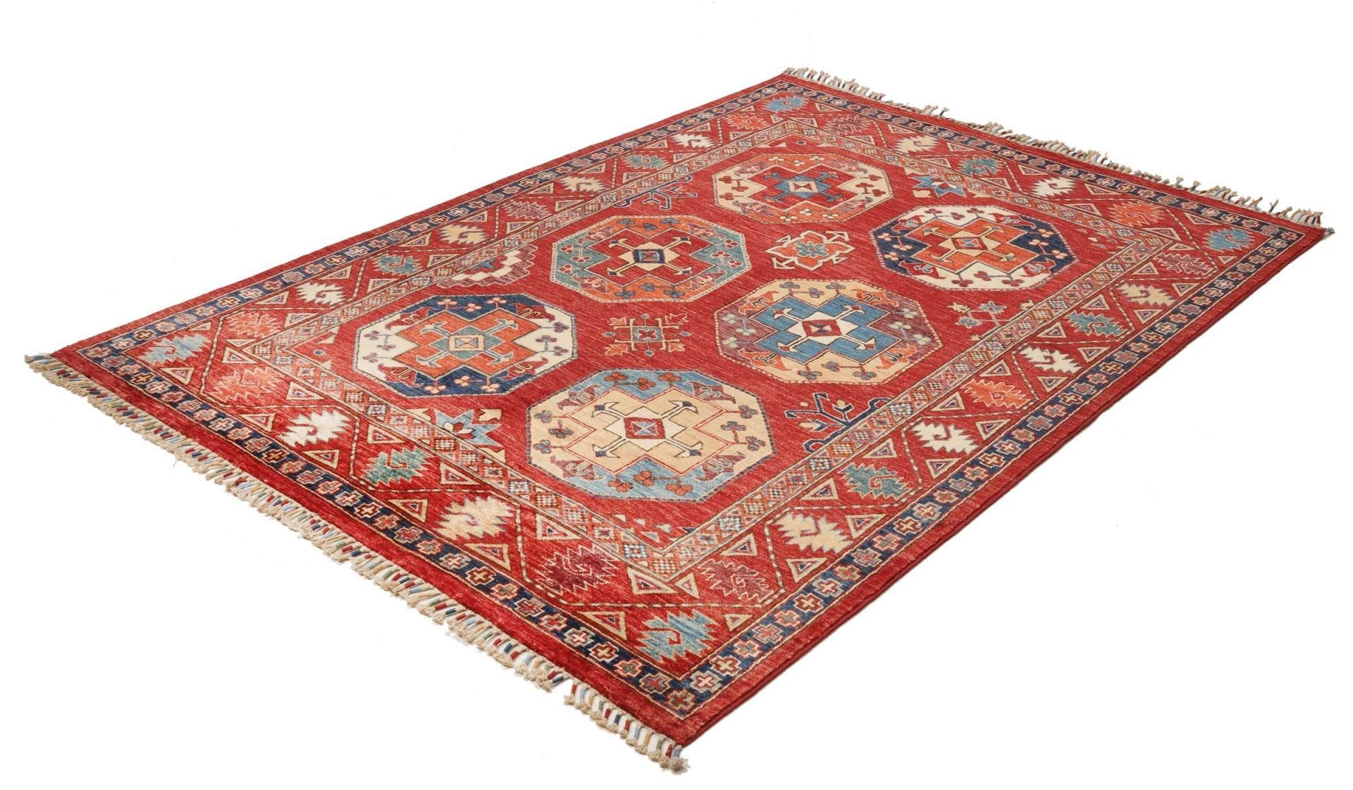 Ziegler Orientteppich 150 x 201cm aus Schurwolle, handgeknüpft