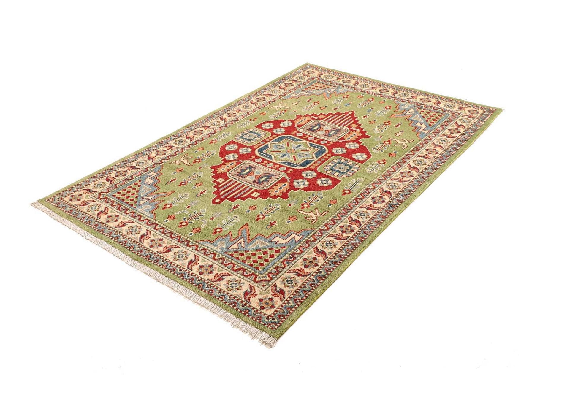 Kazak Orientteppich 127 x 185 cm - Handgeknüpft, geometrisches Muster