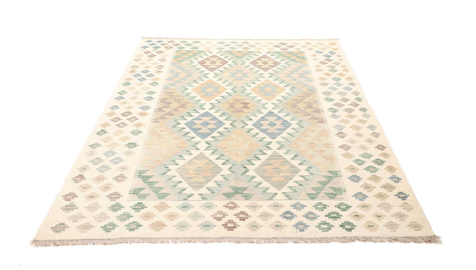 Afghanischer Kelim 153 x 196cm – Handgewebt, Schurwolle, rustikal