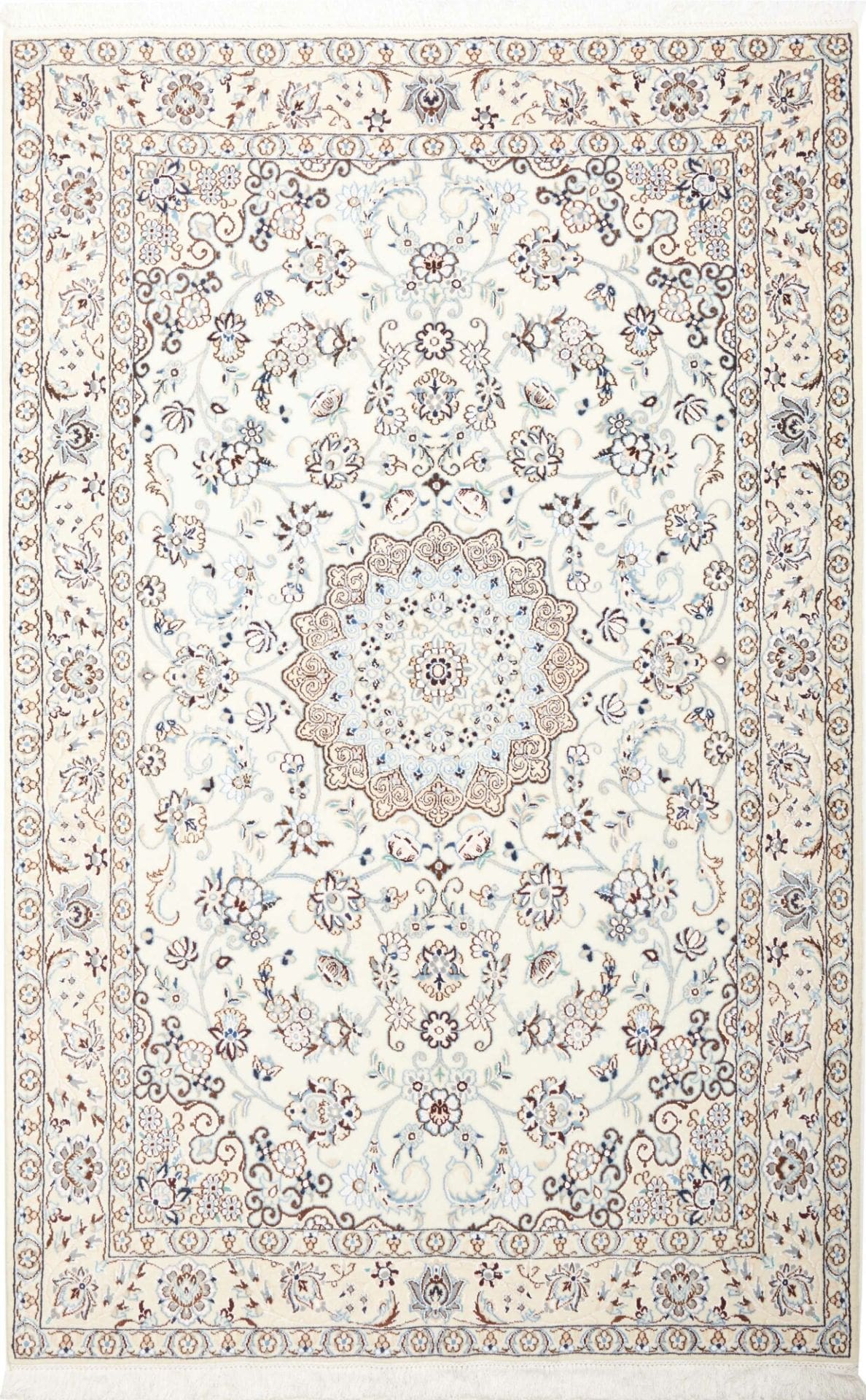 Exklusiver Nain Teppich 138 x 210 cm - Schurwolle, handgeknüpft