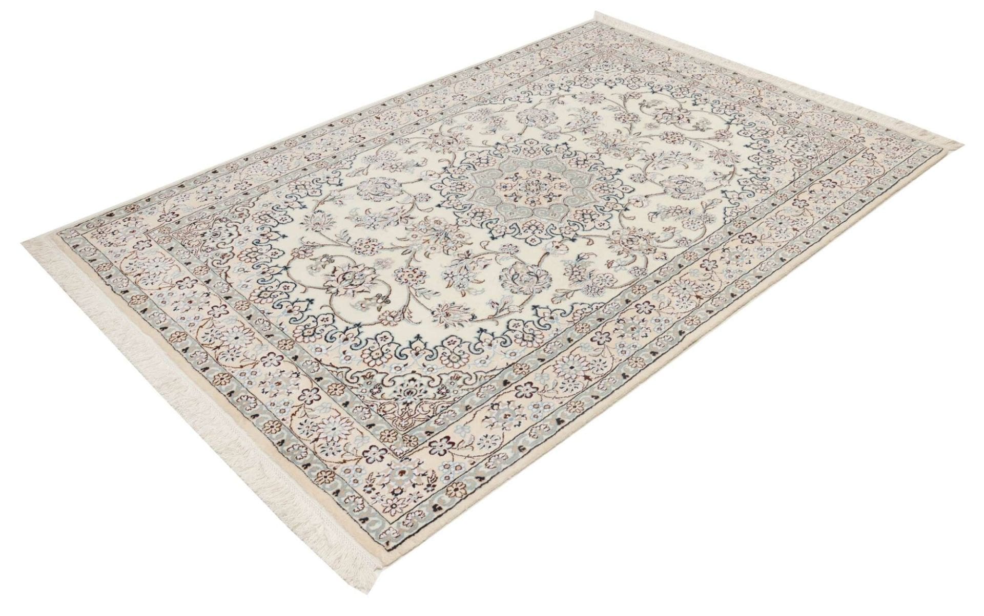 Exklusiver Nain Teppich 138 x 205 cm - Handgeknüpft, Perserteppich