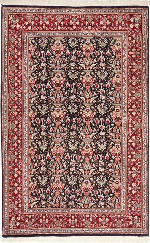 Isfahan Teppich 102 x 153cm, 600.000 Knoten, handgeknüpft