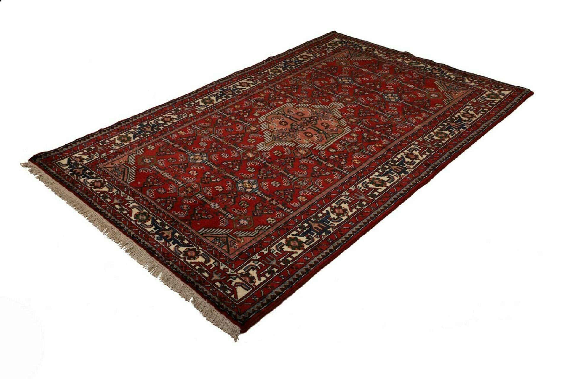 Orientteppich Hamadan 139 x 207 cm | Herati-Muster | handgeknüpft