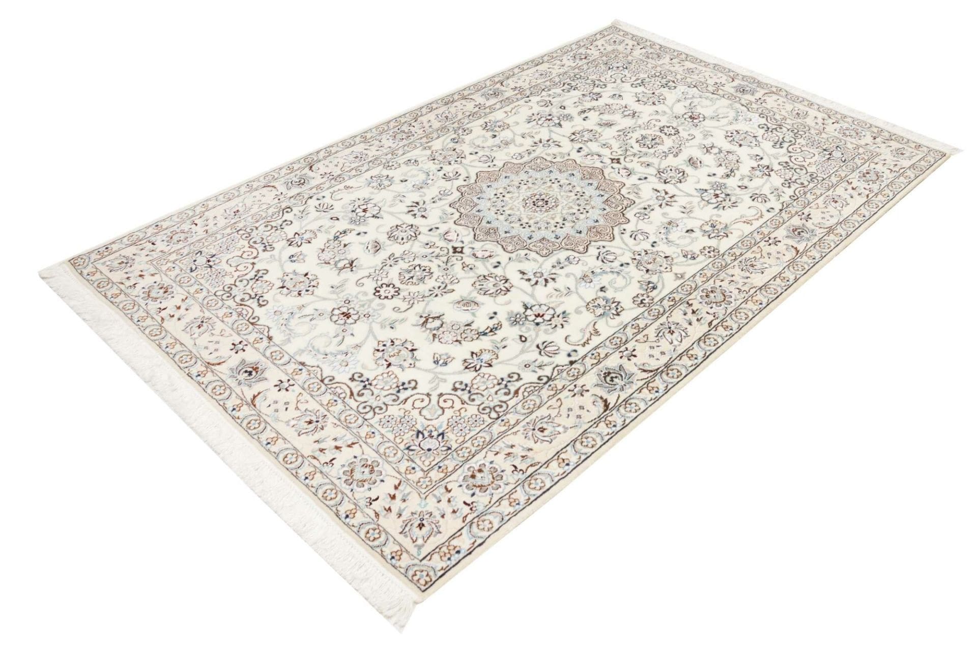 Exklusiver Nain Teppich 138 x 210 cm - Schurwolle, handgeknüpft