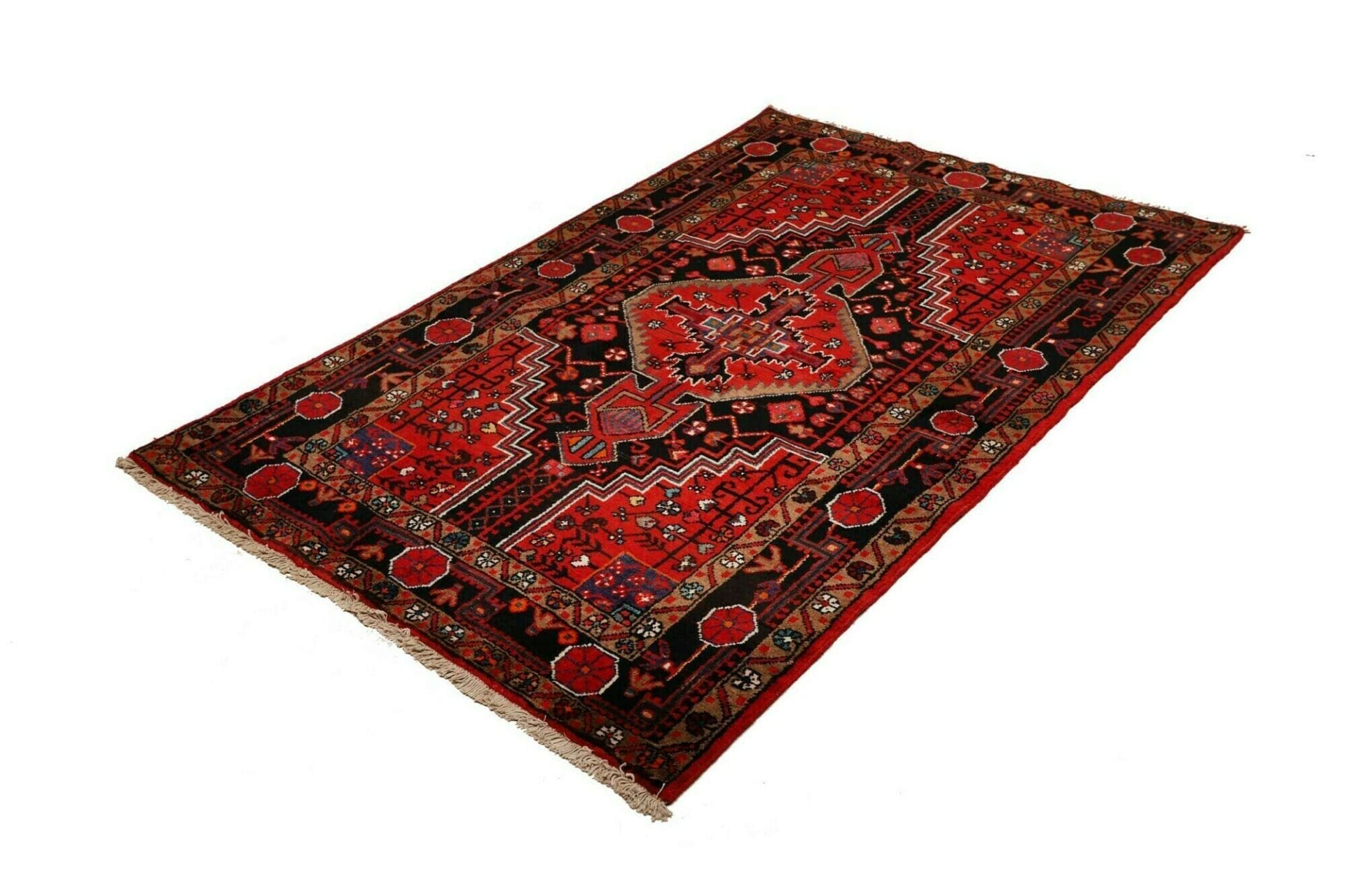 Orientteppich Hamadan 120 x 180cm, Schurwolle, Handgeknüpft