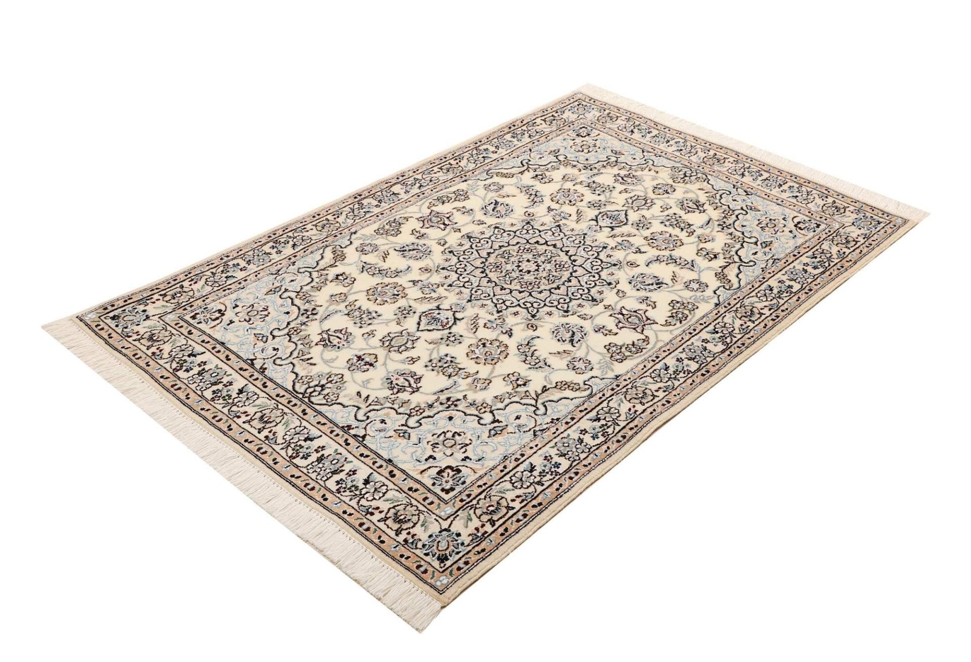 Nain Teppich 101 x 149 cm – Handgeknüpft, Perserteppich, Wolle