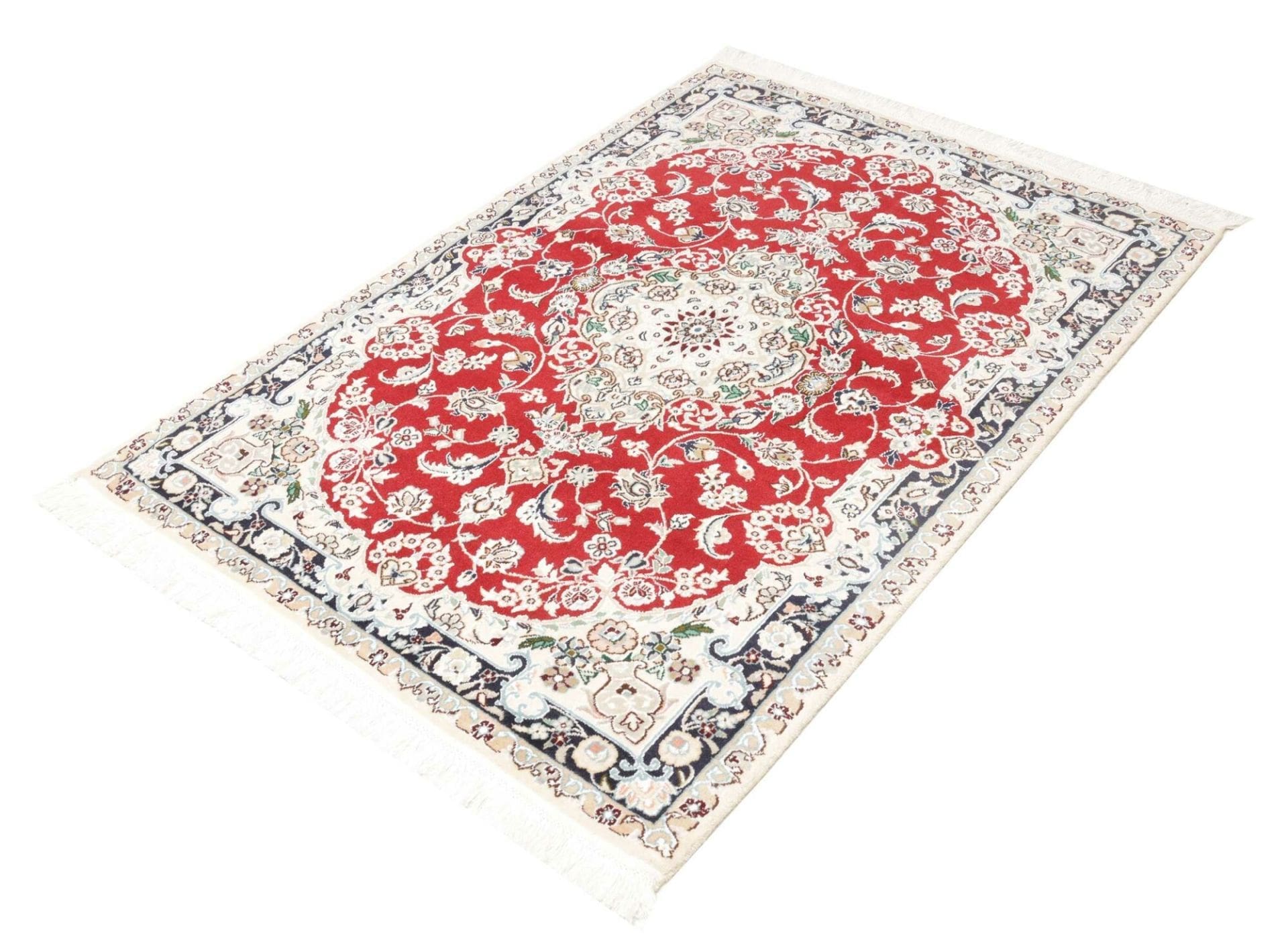 Exklusiver Nain Teppich 109 x 153 cm – Schurwolle, handgeknüpft