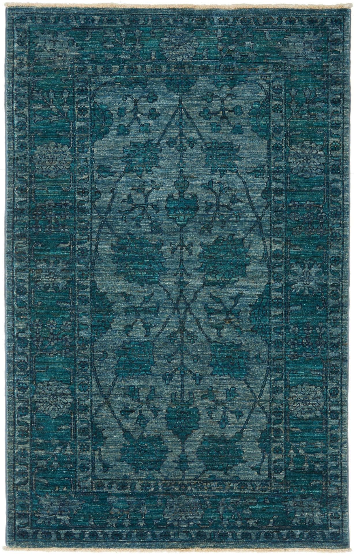 Ziegler Orientteppich 102 x 154cm, handgeknüpft aus Schurwolle
