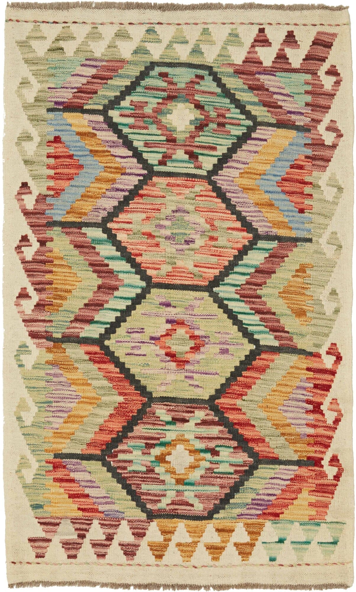 Kelim Teppich 83 x 131 cm - Handgewebt, rustikales Flair