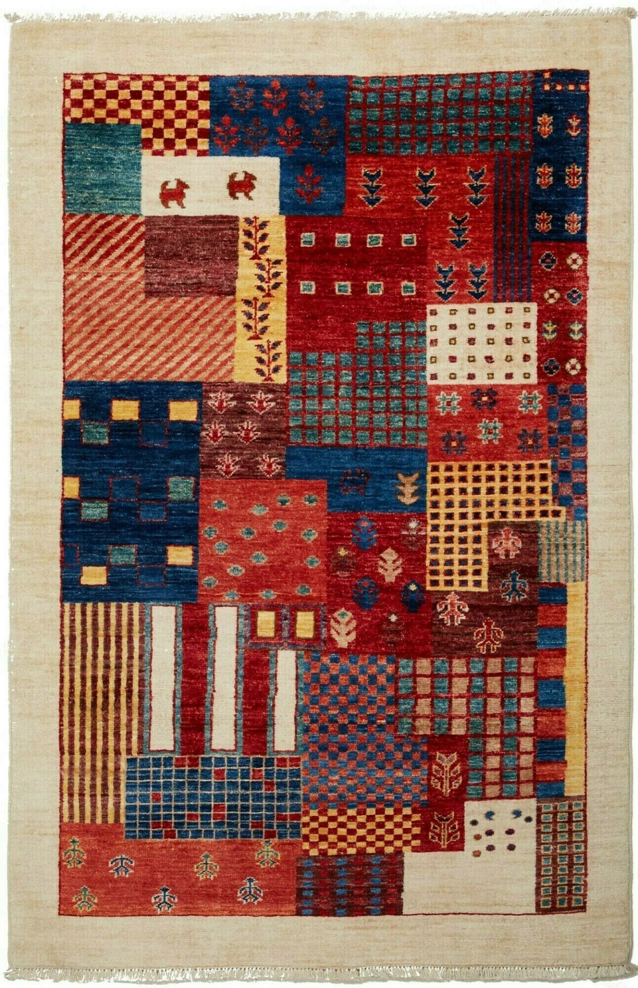 Orientteppich Samarkand 100 x 148cm, Schurwolle, handgeknüpft