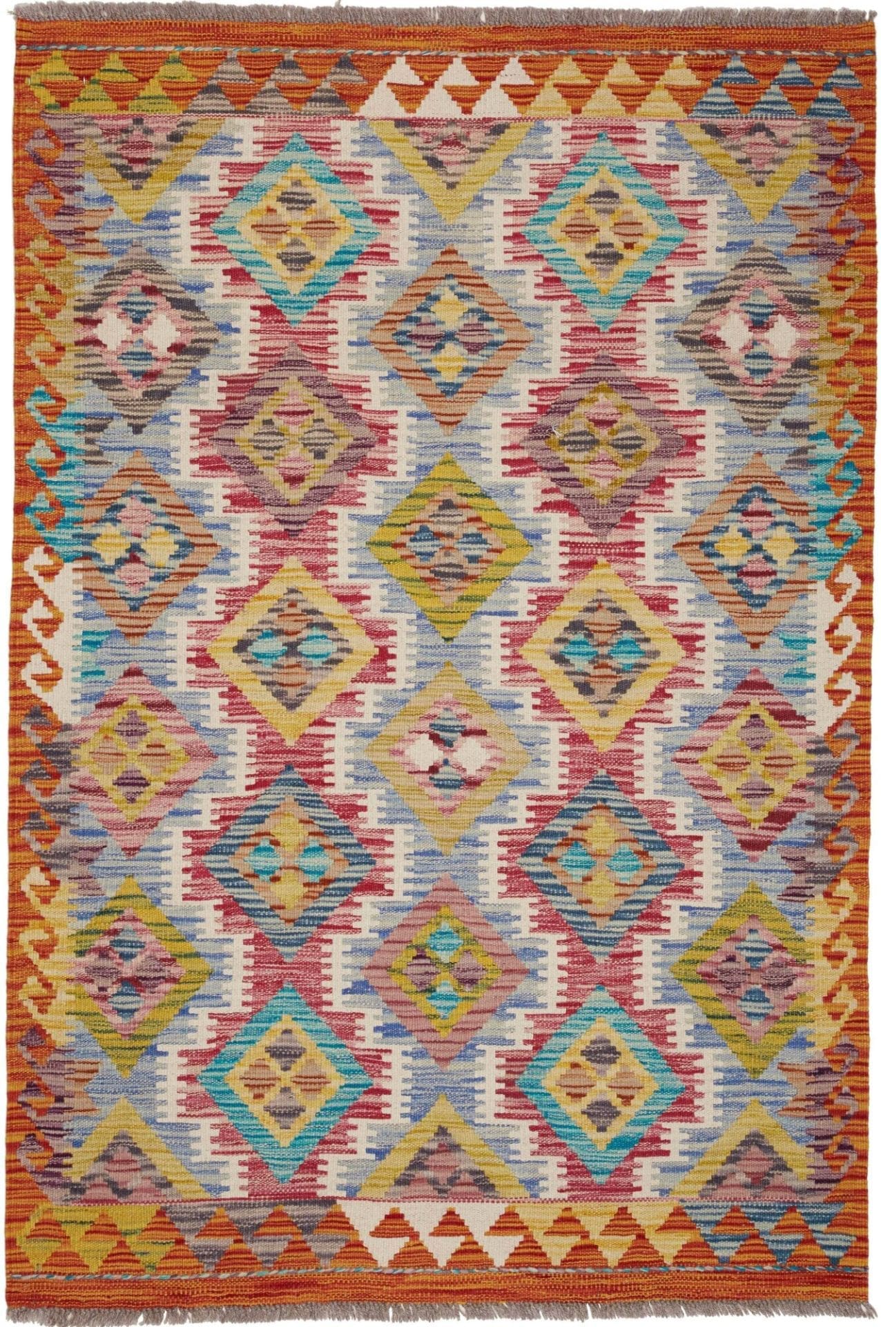 Orientteppich Kelim 103 x 150 cm aus Schurwolle – handgewebt