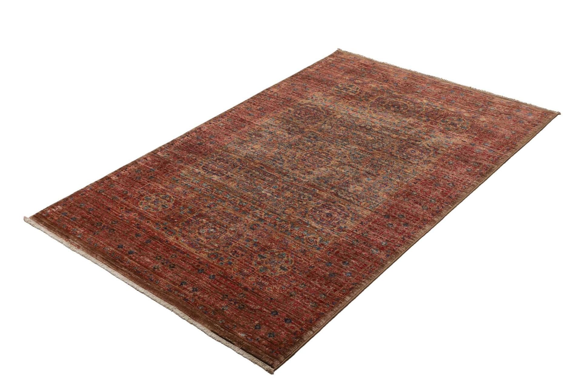 Mamluk Orientteppich 101 x 151 cm – Handgeknüpft, Seide, hochqualitativ