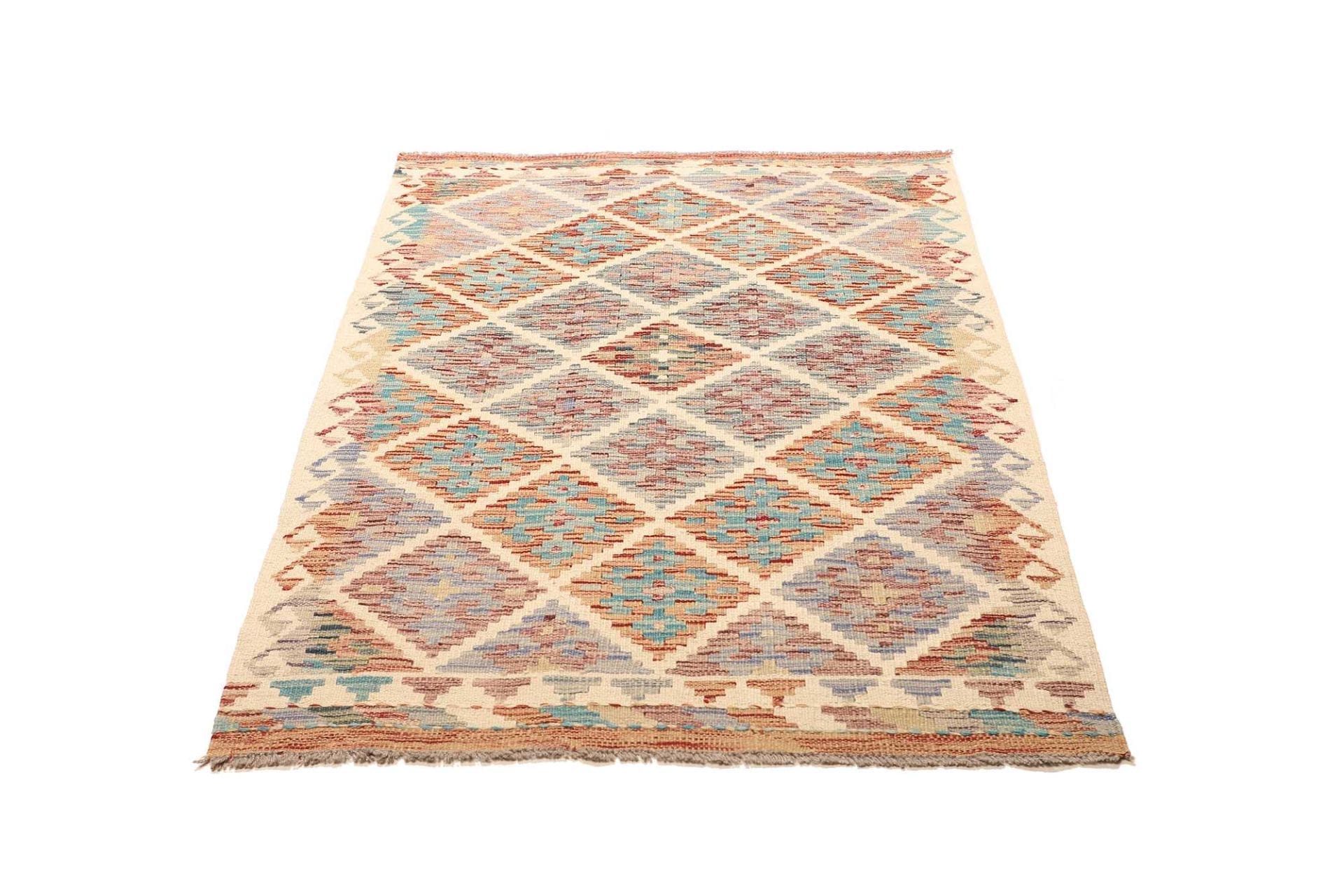 Handgewebter Kelim 101 x 144 cm aus Schurwolle - Orientteppich