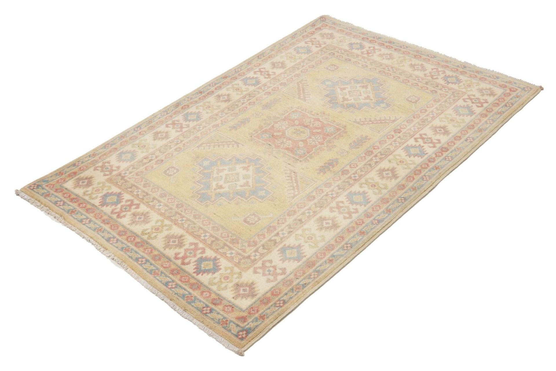 Kazak Orientteppich 101 x 147 cm - Handgeknüpft, geometrisch