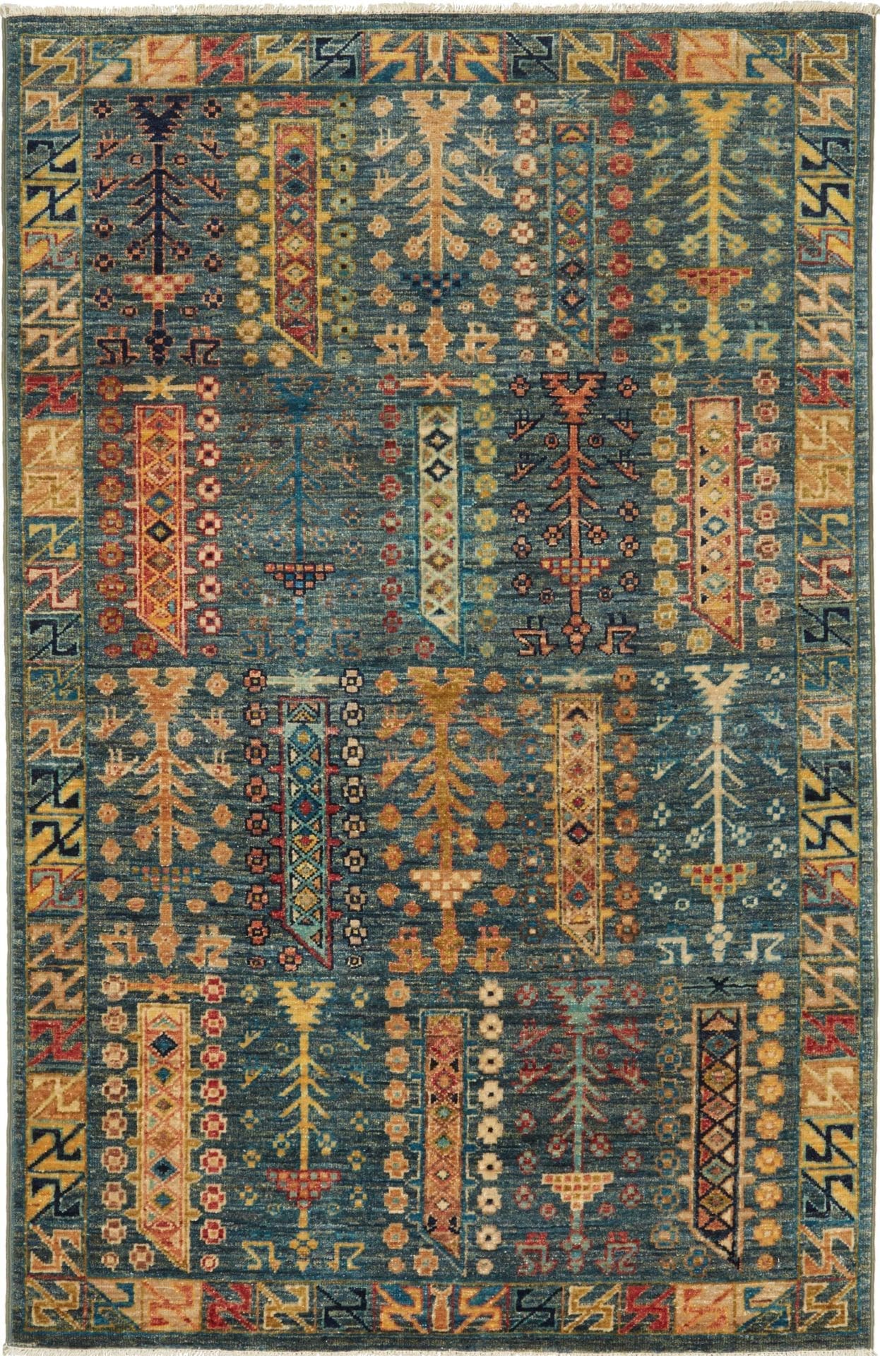 Samarkand Orientteppich 103 x 154cm, Schurwolle, handgeknüpft
