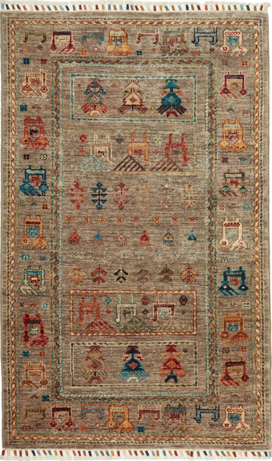 Orientteppich Samarkand 83 x 131 cm, Schurwolle, handgeknüpft