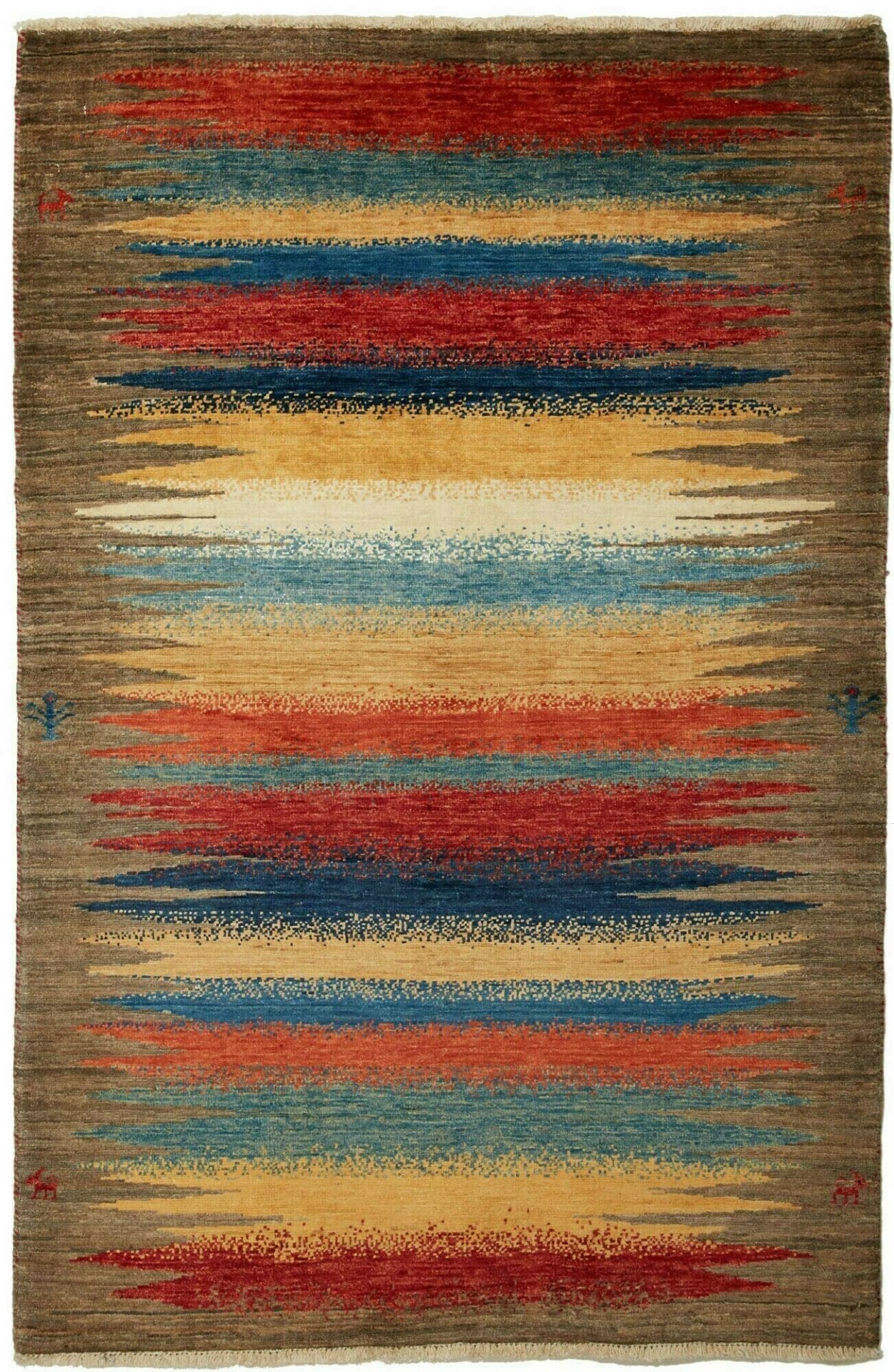 Samarkand Orientteppich 107 x 152cm, handgeknüpft, Wolle
