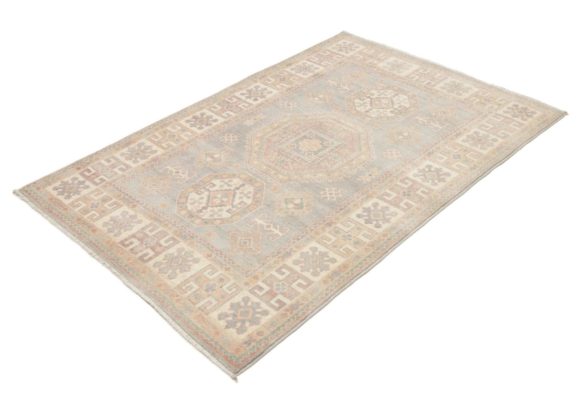 Kazak Orientteppich 121 x 176 cm, handgeknüpft, Schurwolle, Rarität