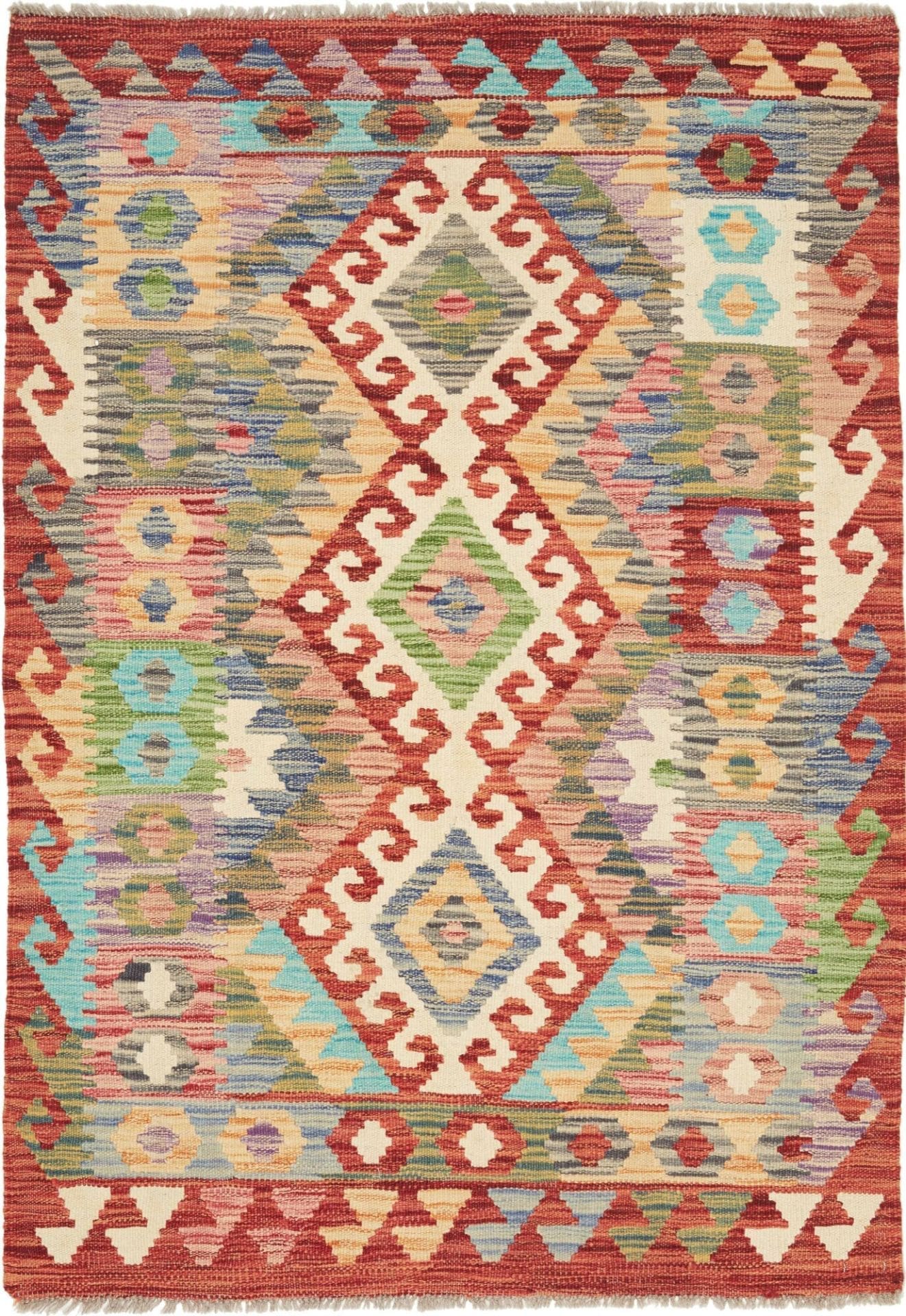 Kelim Teppich 105 x 149 cm – Rustikal & Handgewebt Orientteppich