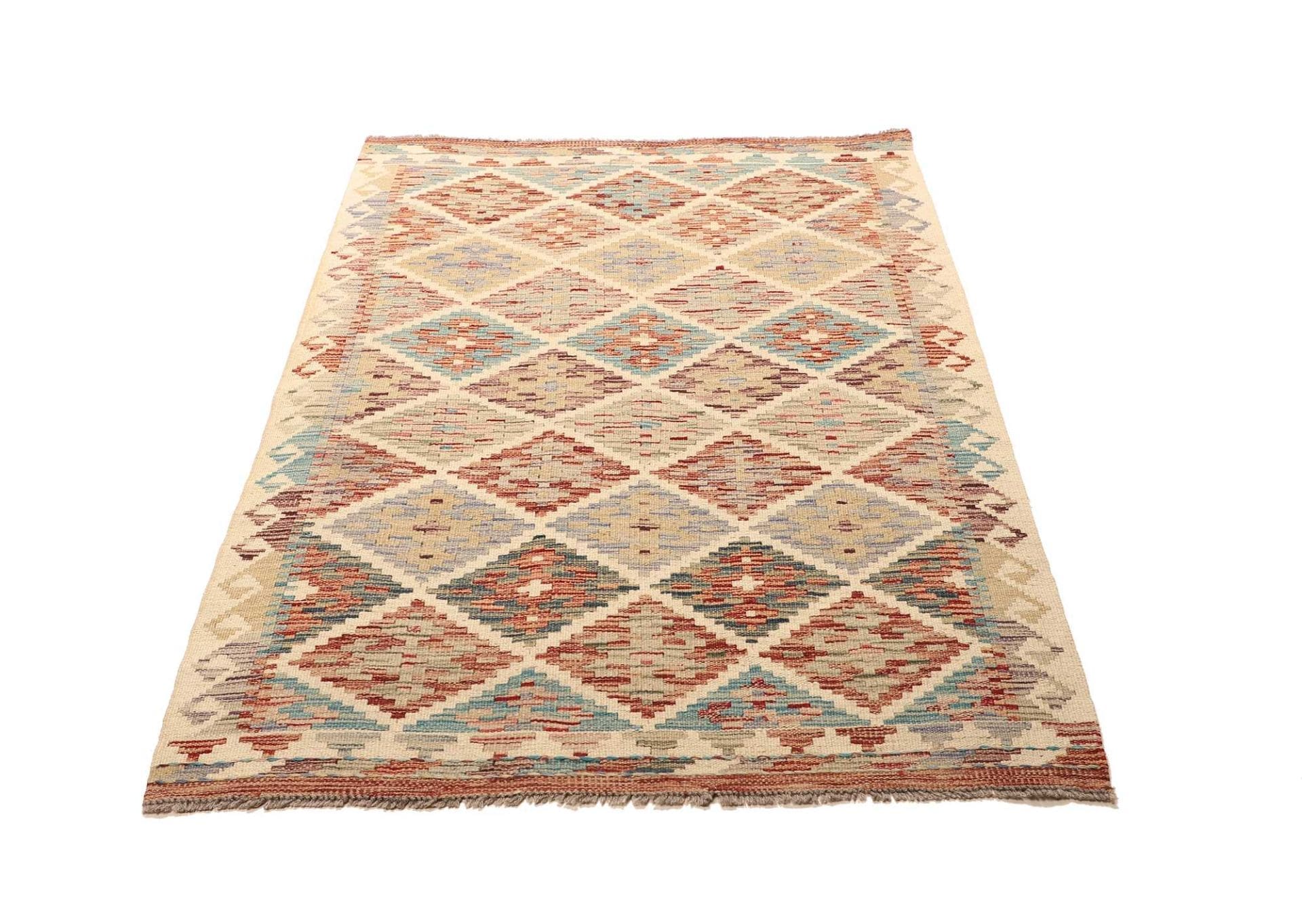 Kelim Teppich 104 x 153 cm – Handgewebt, rustikales Flair, Wolle
