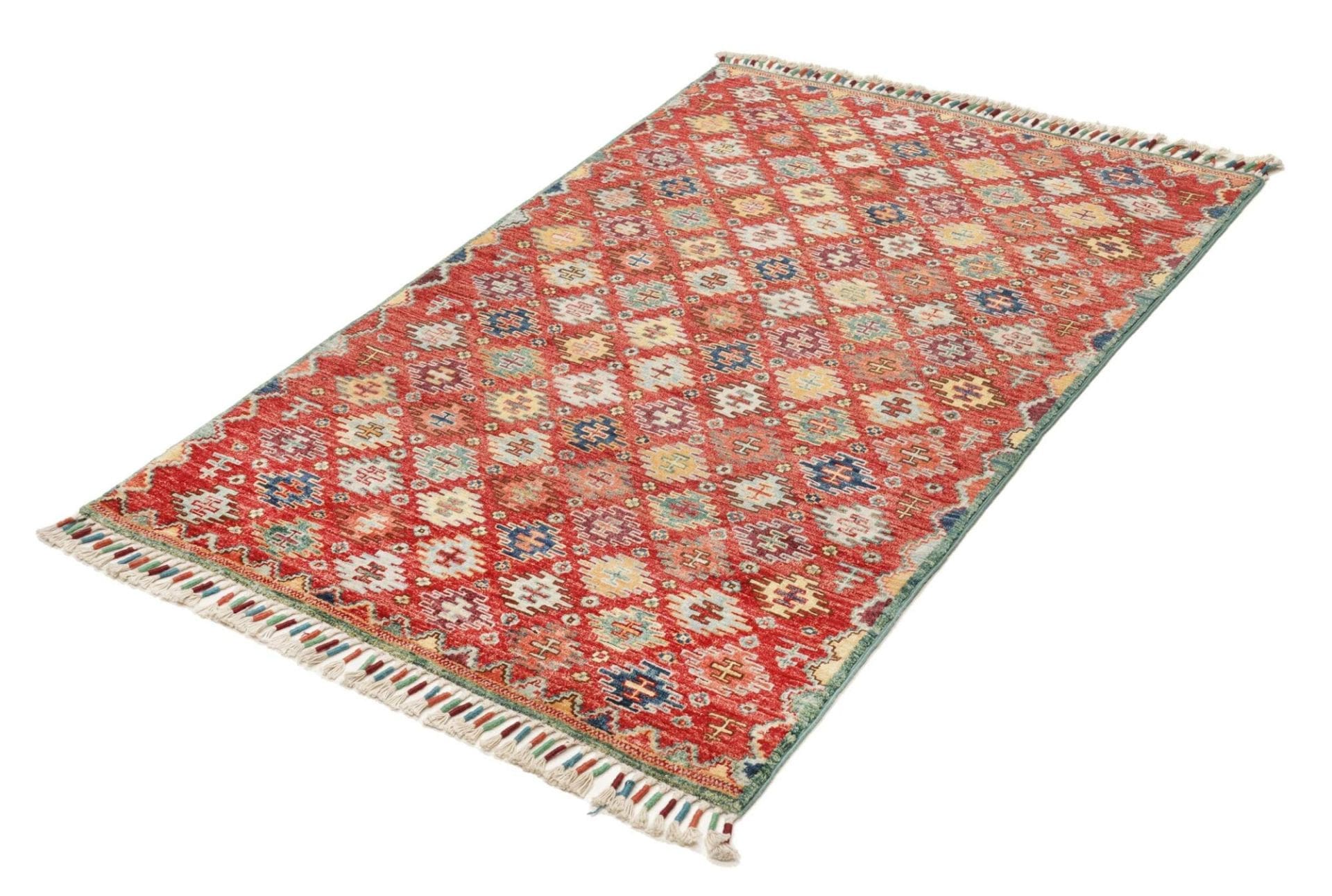 Samarkand Orientteppich 98 x 153cm, Handgeknüpft, Wolle