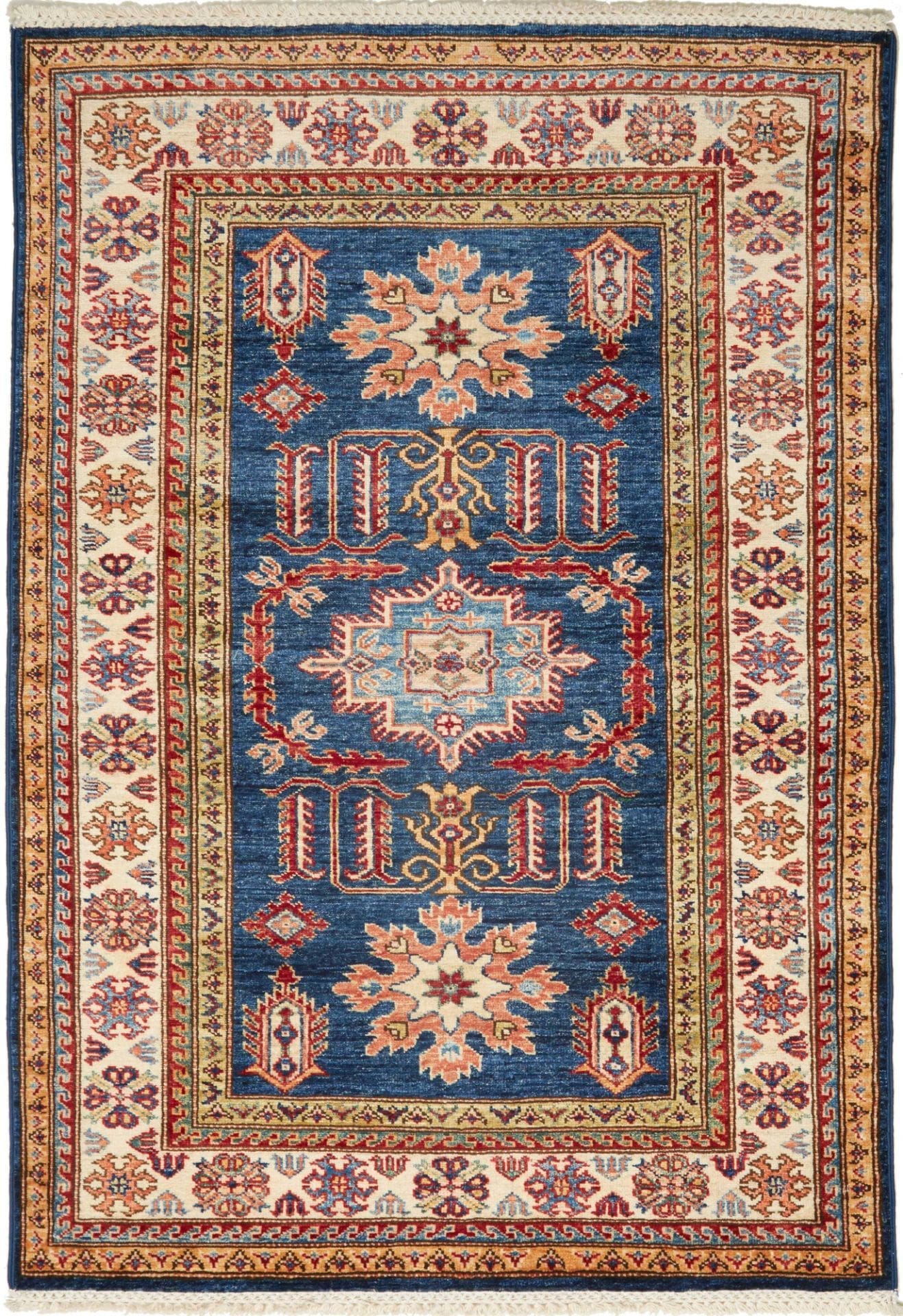 Kazak Teppich 106 x 148 cm - Handgeknüpft, Schurwolle, Orientteppich
