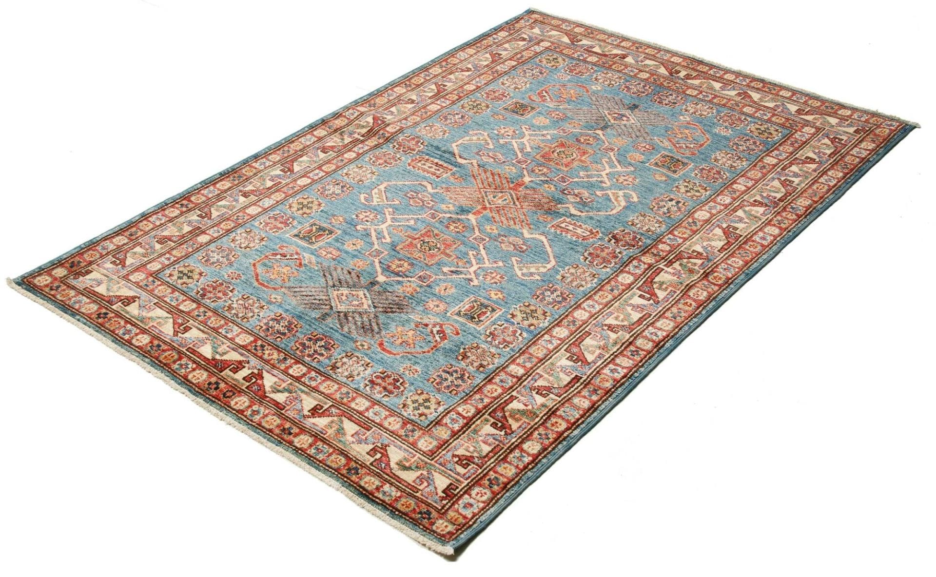 Kazak Teppich 110 x 156 cm – Handgeknüpft aus Schurwolle, Orientteppich